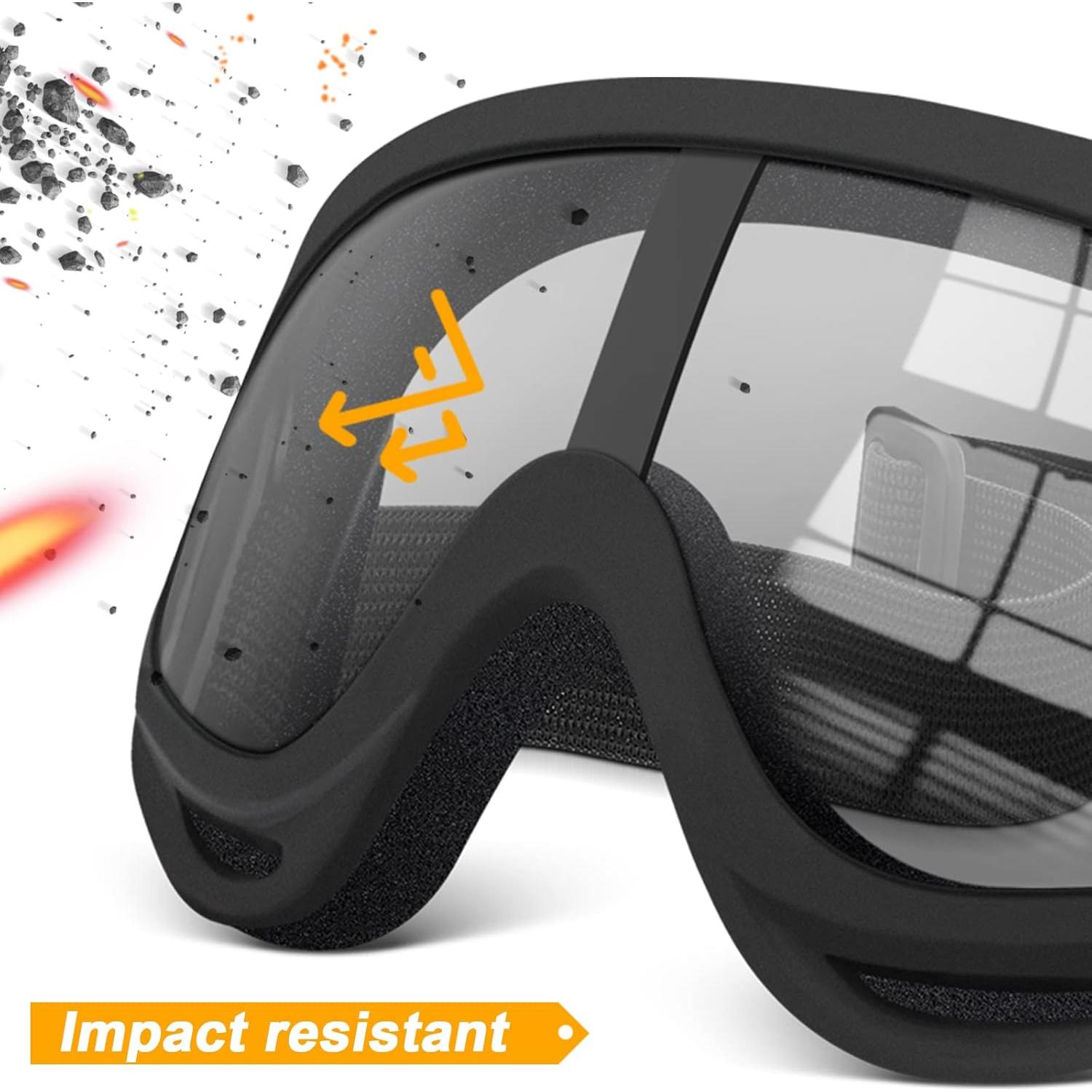 Gafas de Motocicleta OXG 2 Pares UV y Polvo para Casco