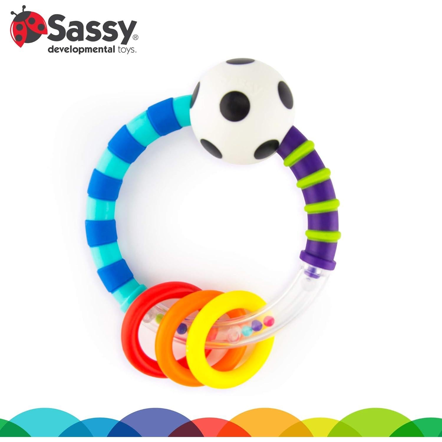 Sonajero Sassy para Bebés | Juguete de Desarrollo 1 Cuenta