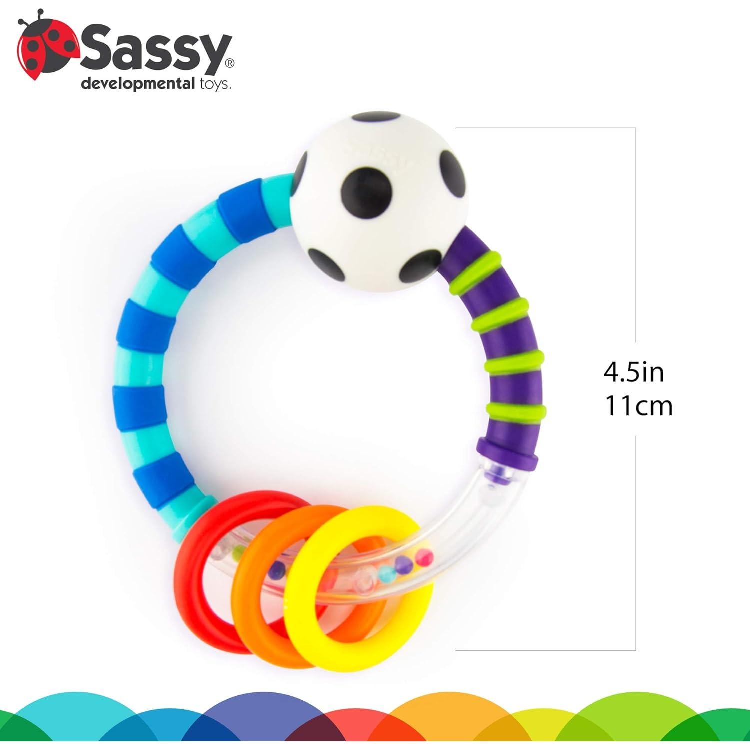 Sonajero Sassy para Bebés | Juguete de Desarrollo 1 Cuenta