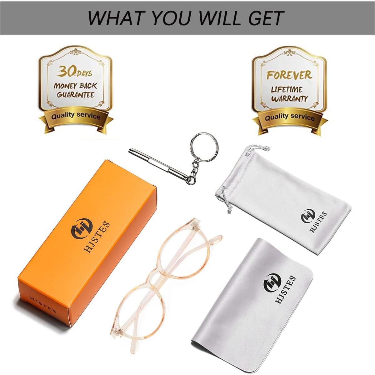 Gafas Vintage HJSTES Bloqueo Luz Azul Unisex 52mm