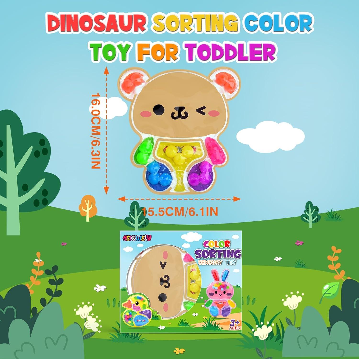 Juguete Sensorial de Clasificación de Colores ASIOWELY Oso