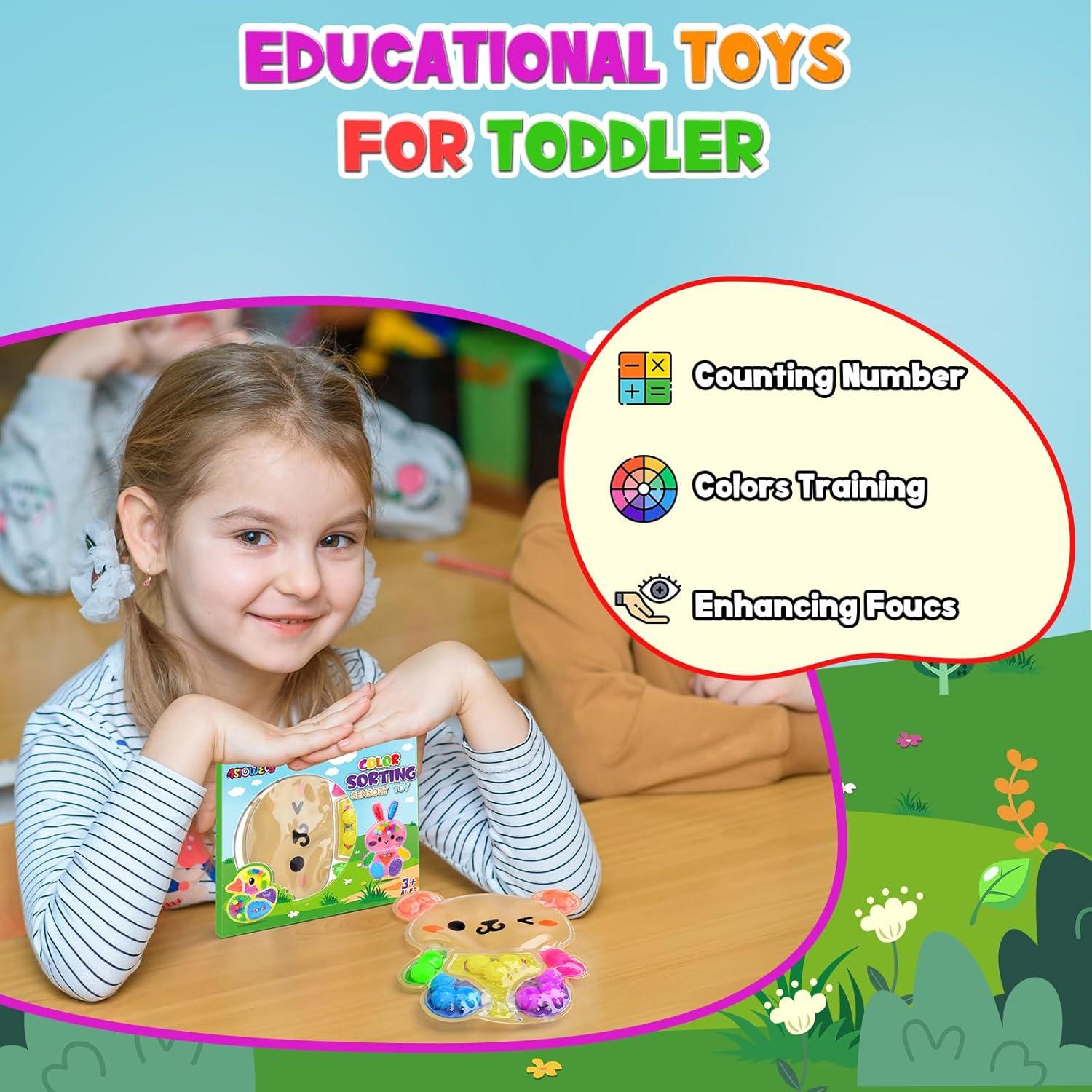 Juguete Sensorial de Clasificación de Colores ASIOWELY Oso