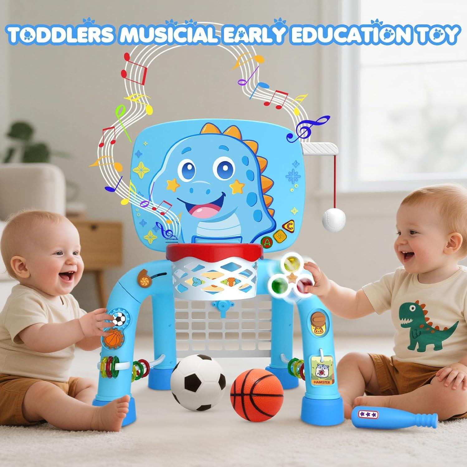 Canasta de Baloncesto DADAPALS 3 en 1 para Niños 12-18 Meses