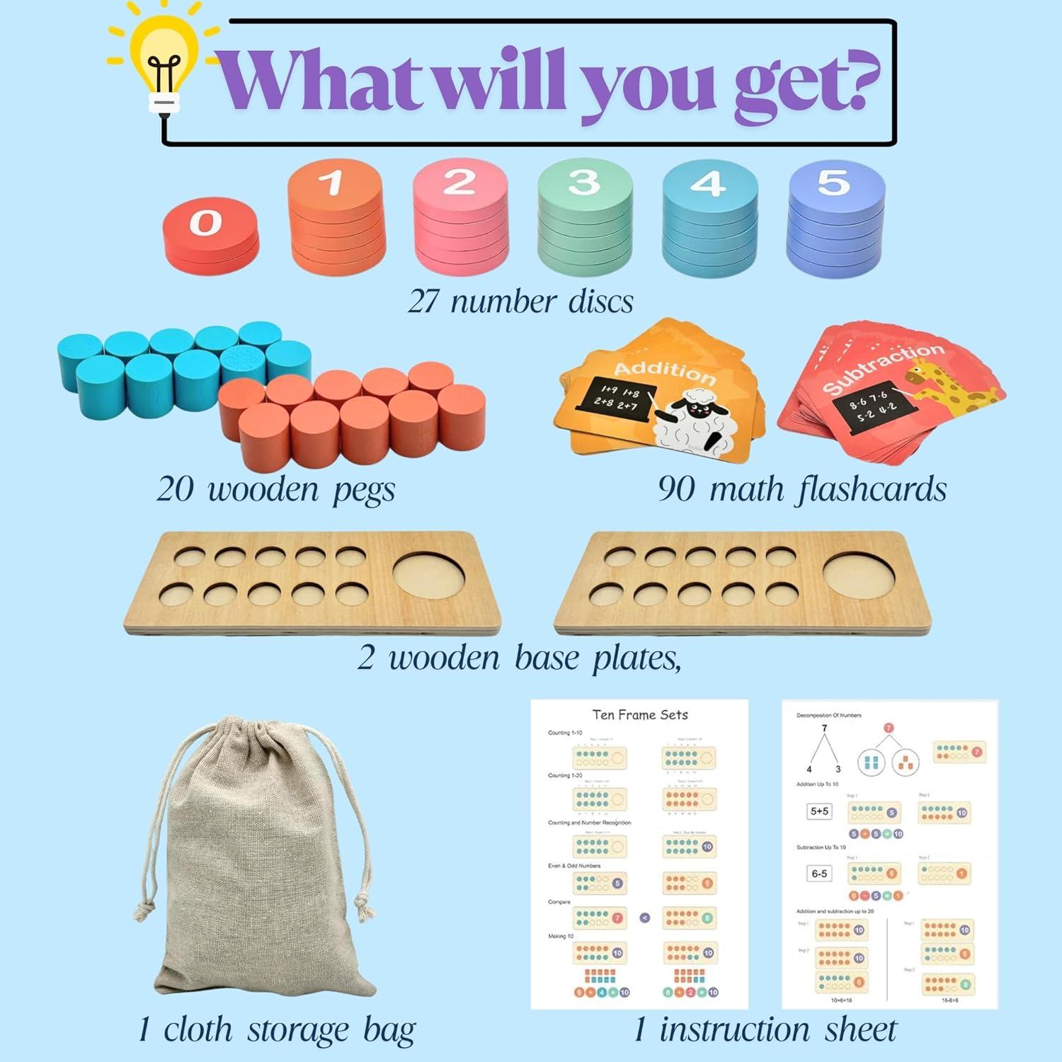 Juguete de Matemáticas Montessori DTE Funiverse - Aprendizaje 1-20