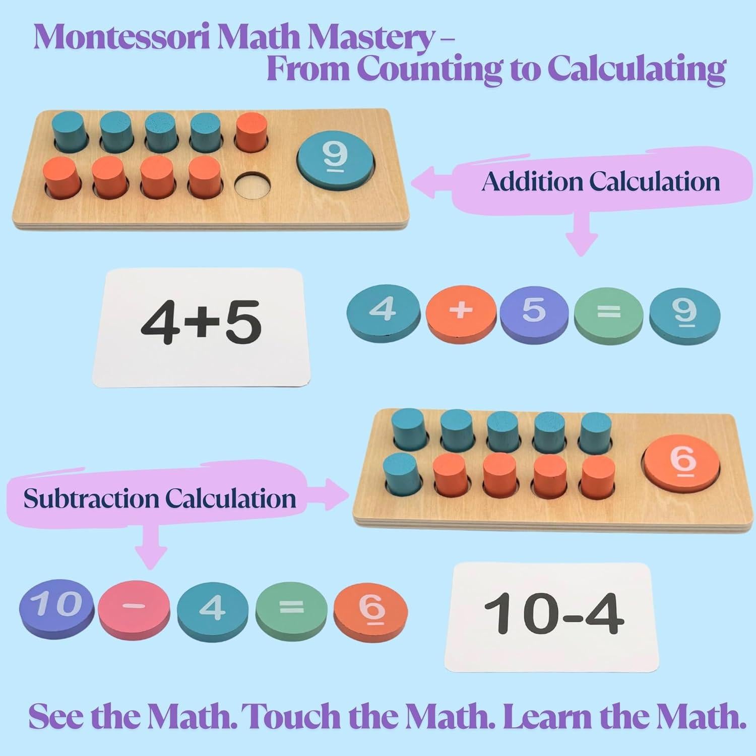 Juguete de Matemáticas Montessori DTE Funiverse - Aprendizaje 1-20