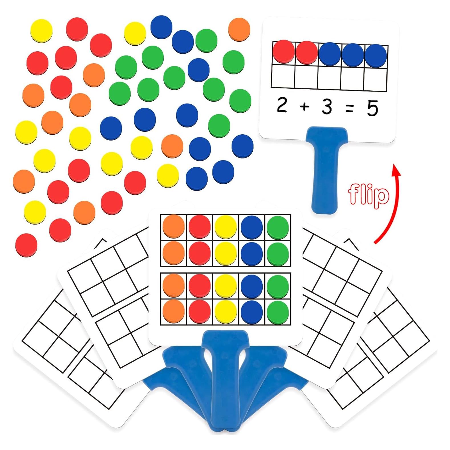 Juego de Marco Magnético de Diez Dingliu - 5 Pizarras y 150 Contadores