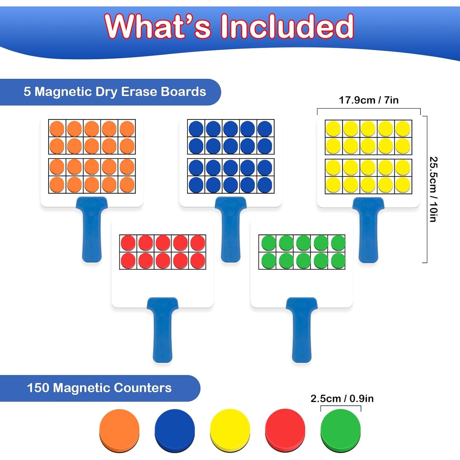 Juego de Marco Magnético de Diez Dingliu - 5 Pizarras y 150 Contadores