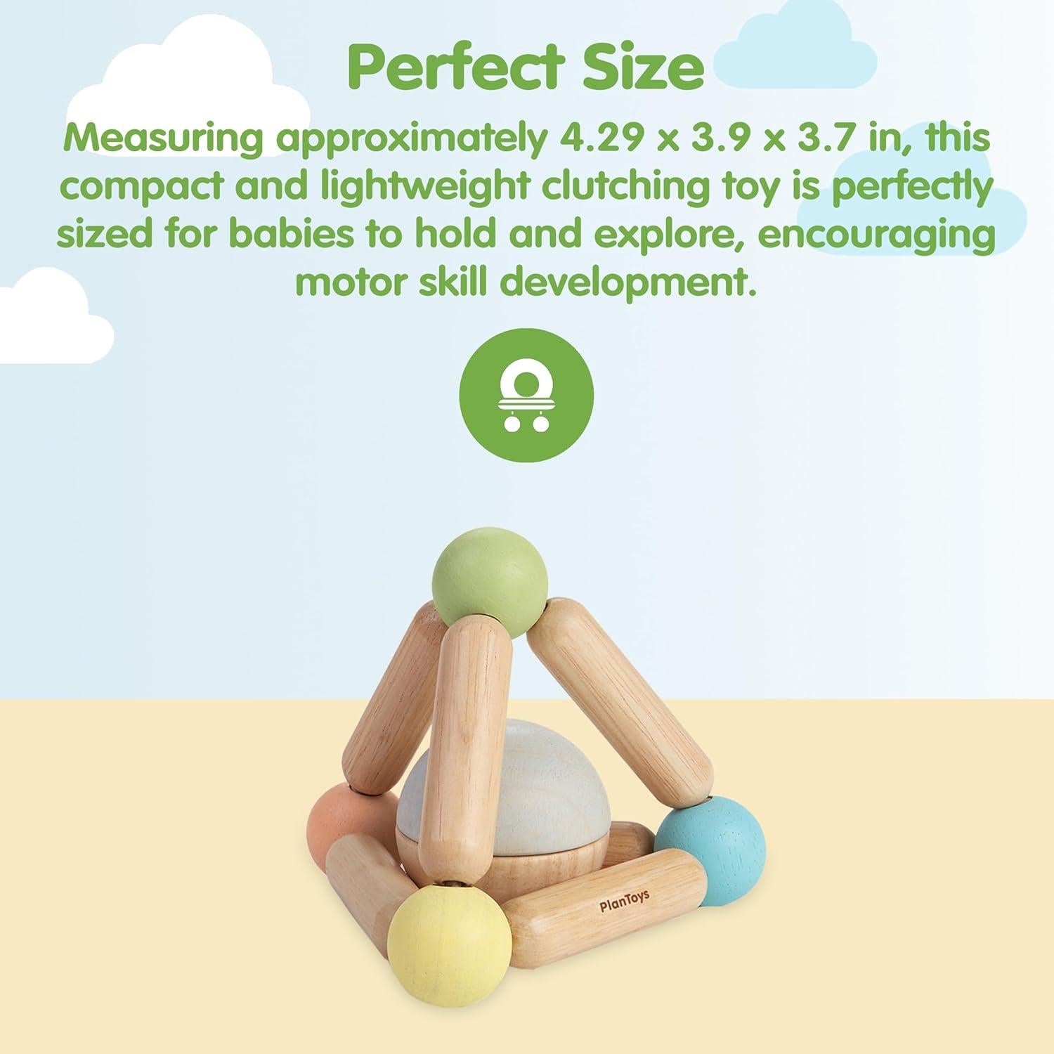 Juguete de Agarre Triangular PlanToys de Madera Ecológica