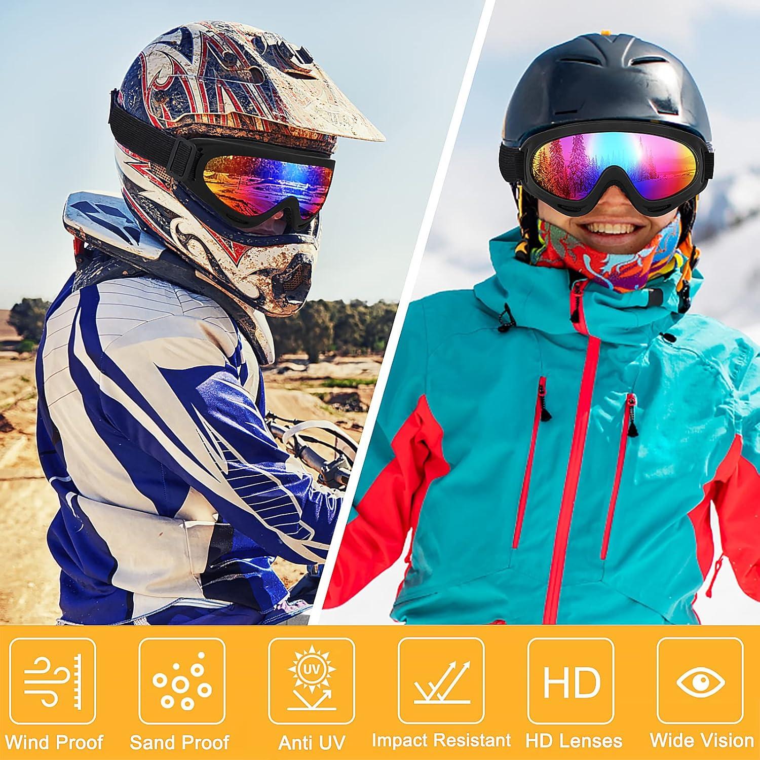 Gafas de Motocicleta OXG 5 Pares Anti-UV Ajustables