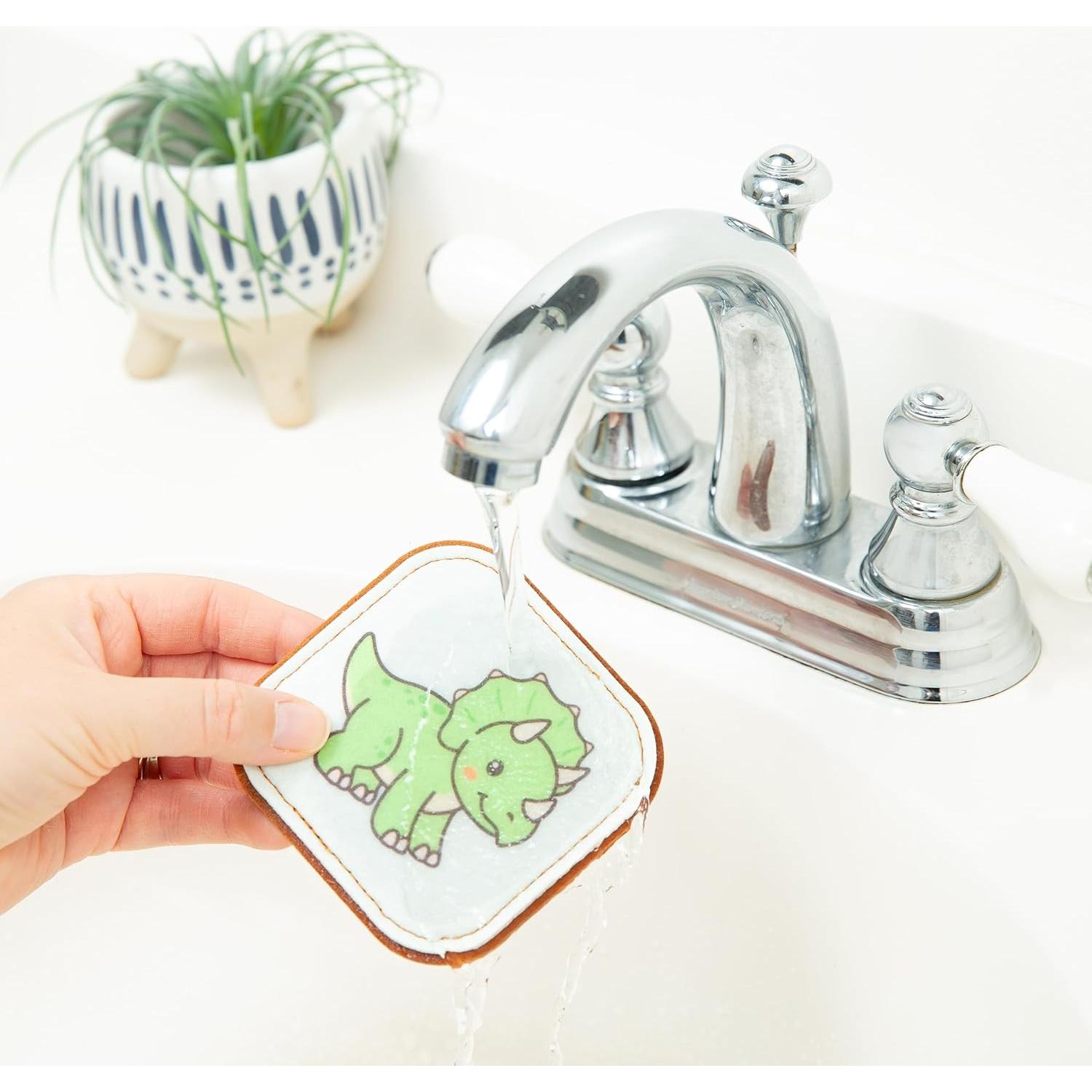 Juego de Emparejamiento de Fieltro Peapod Play - Dinosaurios 16 Tarjetas