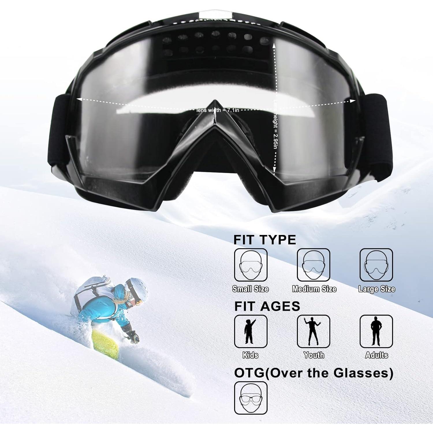 Gafas de Motocross ZukMi Unisex con Lente Clara y Ajustable