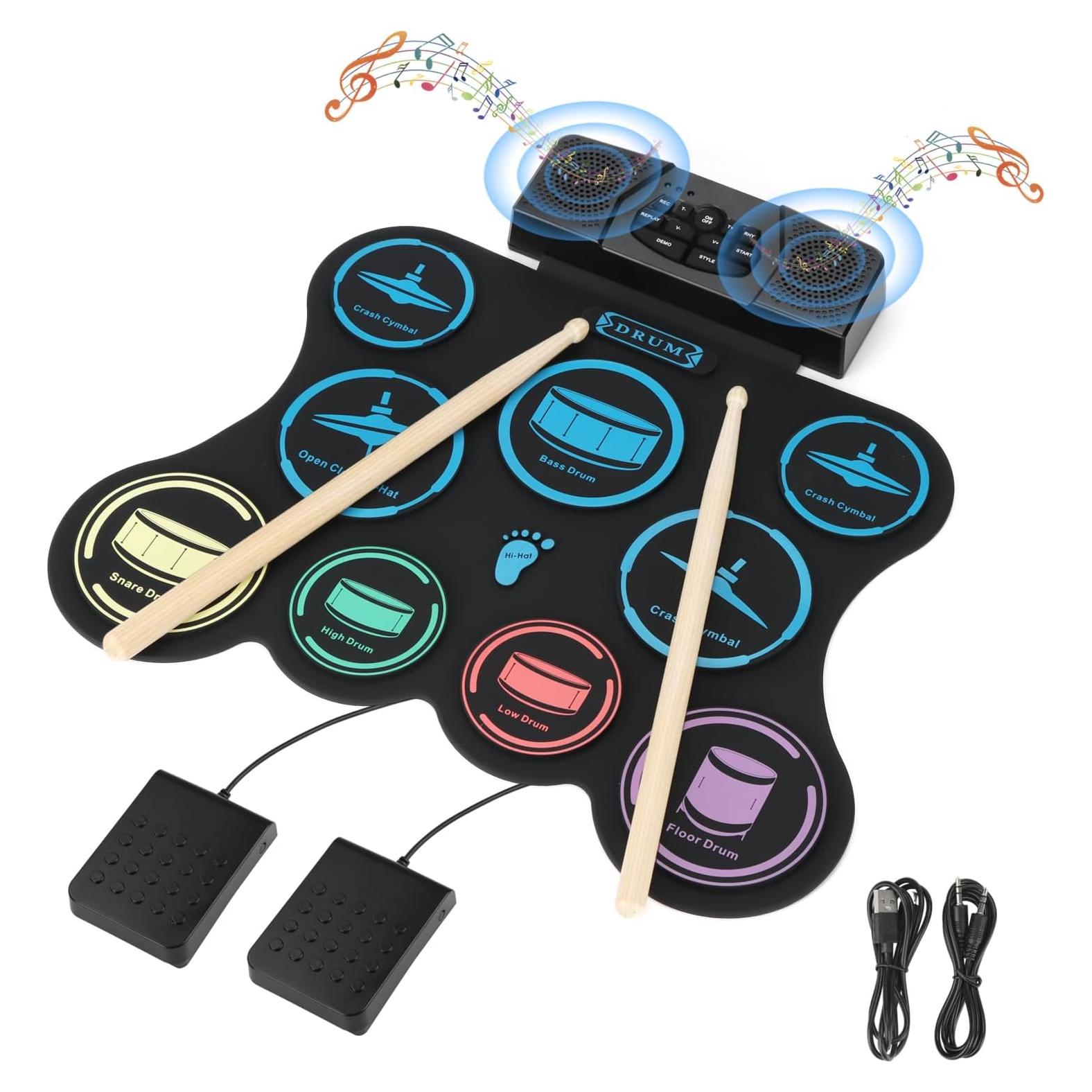 Juego de Batería Eléctrica Marrilley Edk-1000 9 Pads Plegable