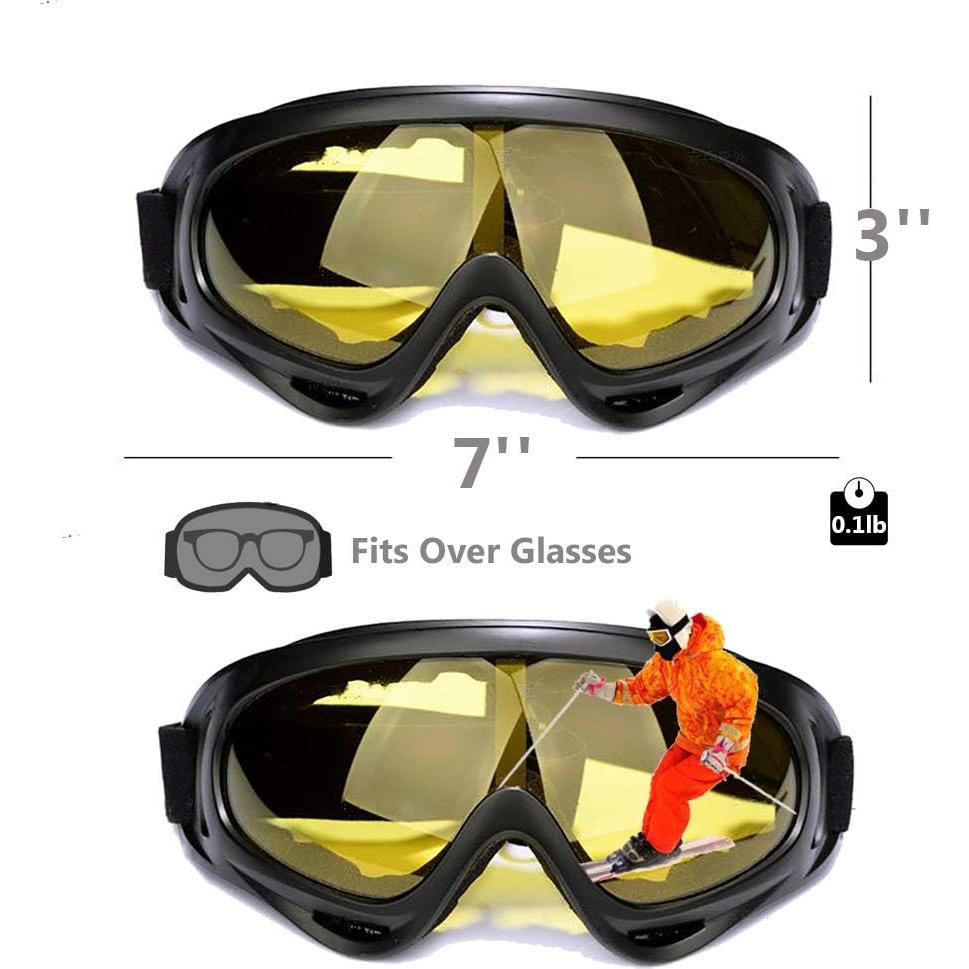 Conjunto Peicees 13 Piezas Gafas Motocicleta UV y Máscaras