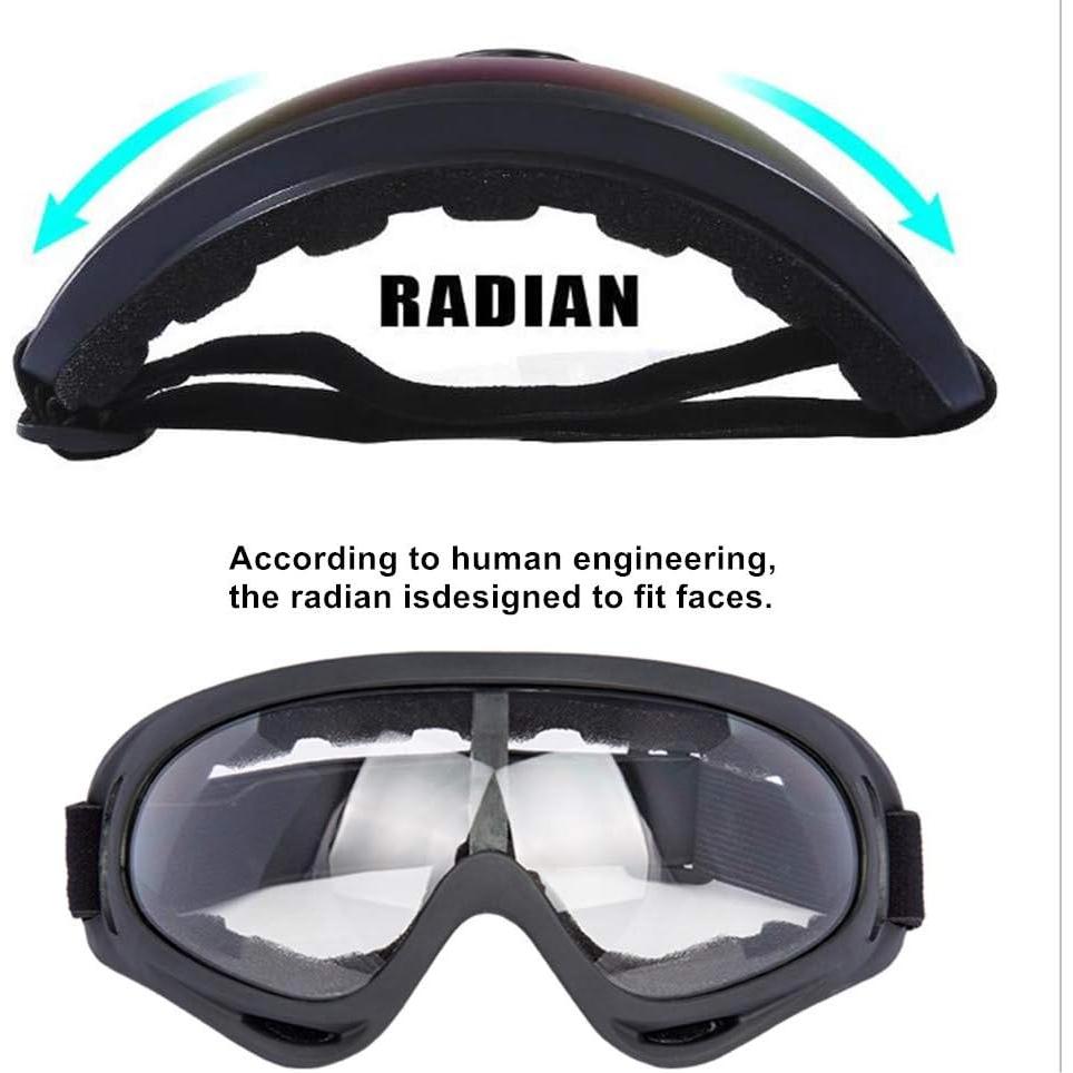 Paquete de 5 Gafas de Motocicleta LJDJ - UV400 y Acolchado
