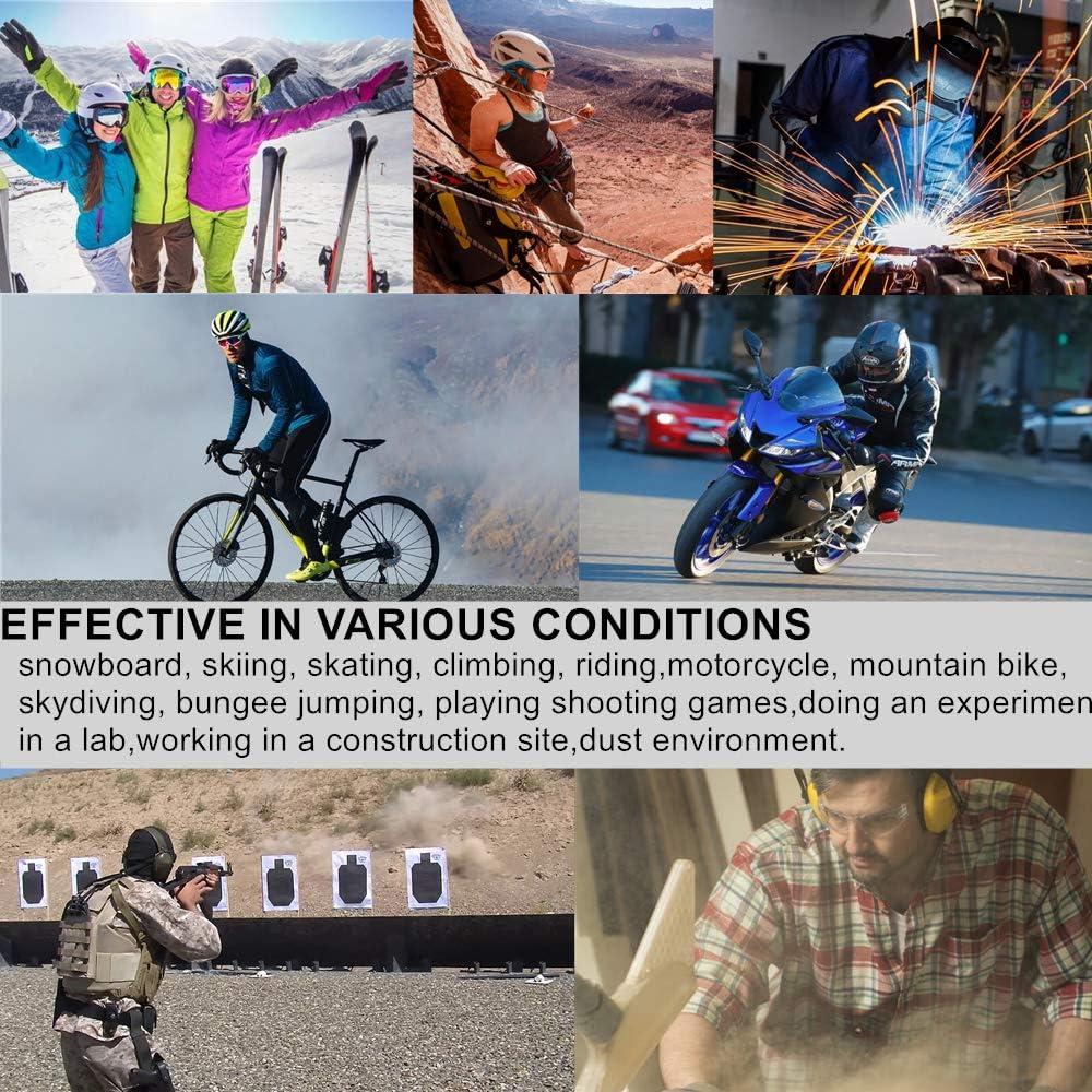 Paquete de 5 Gafas de Motocicleta LJDJ - UV400 y Acolchado