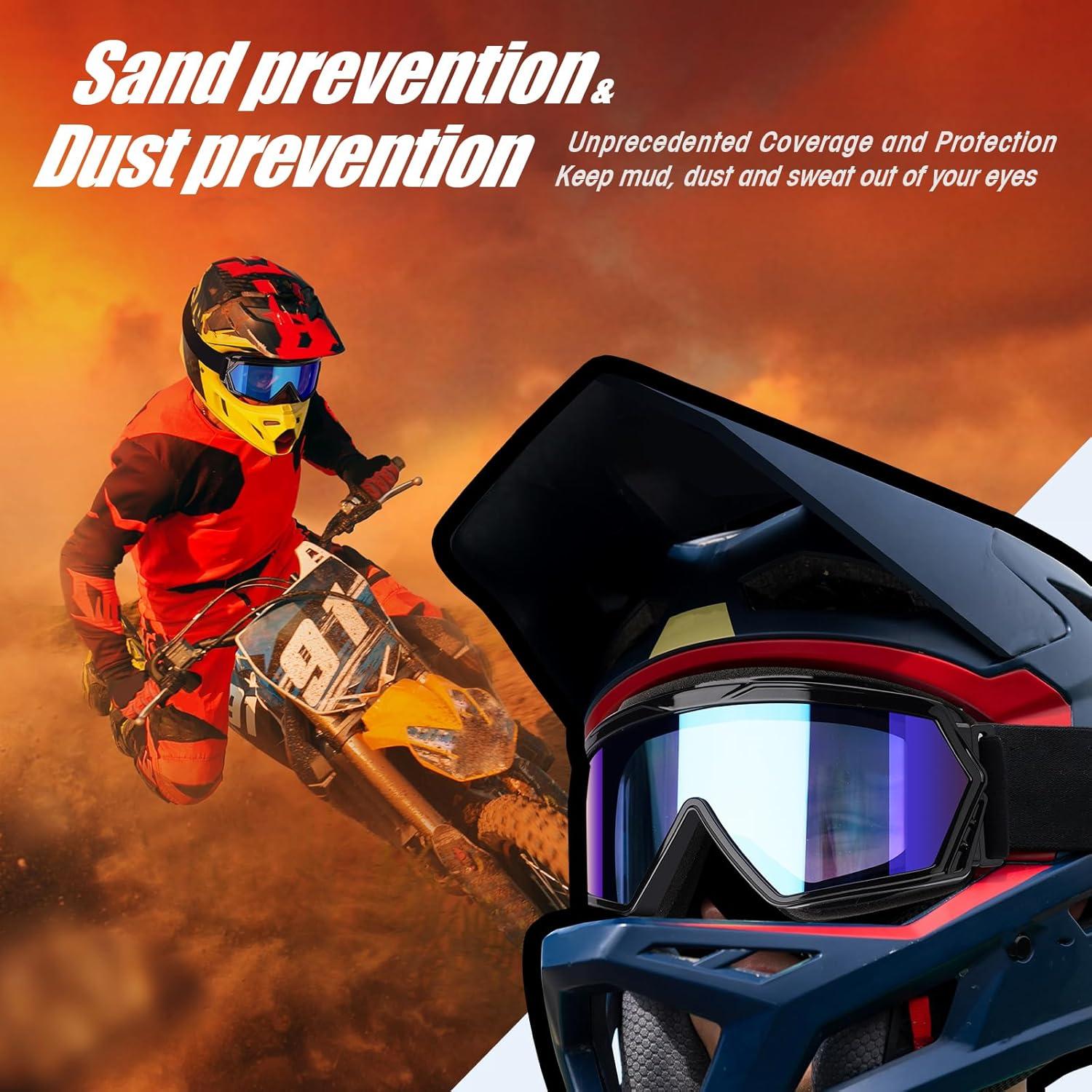 Gafas de Moto MAMBAOUT Offroad con Lente Multicolor