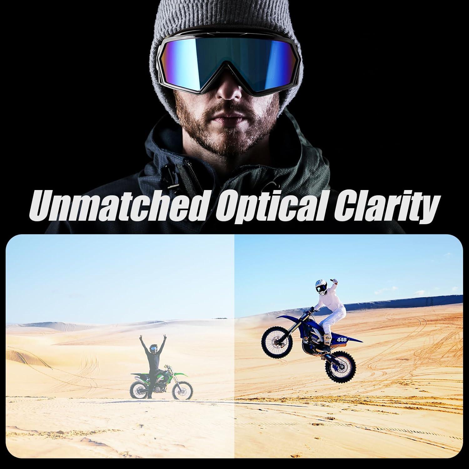 Gafas de Moto MAMBAOUT Offroad con Lente Multicolor