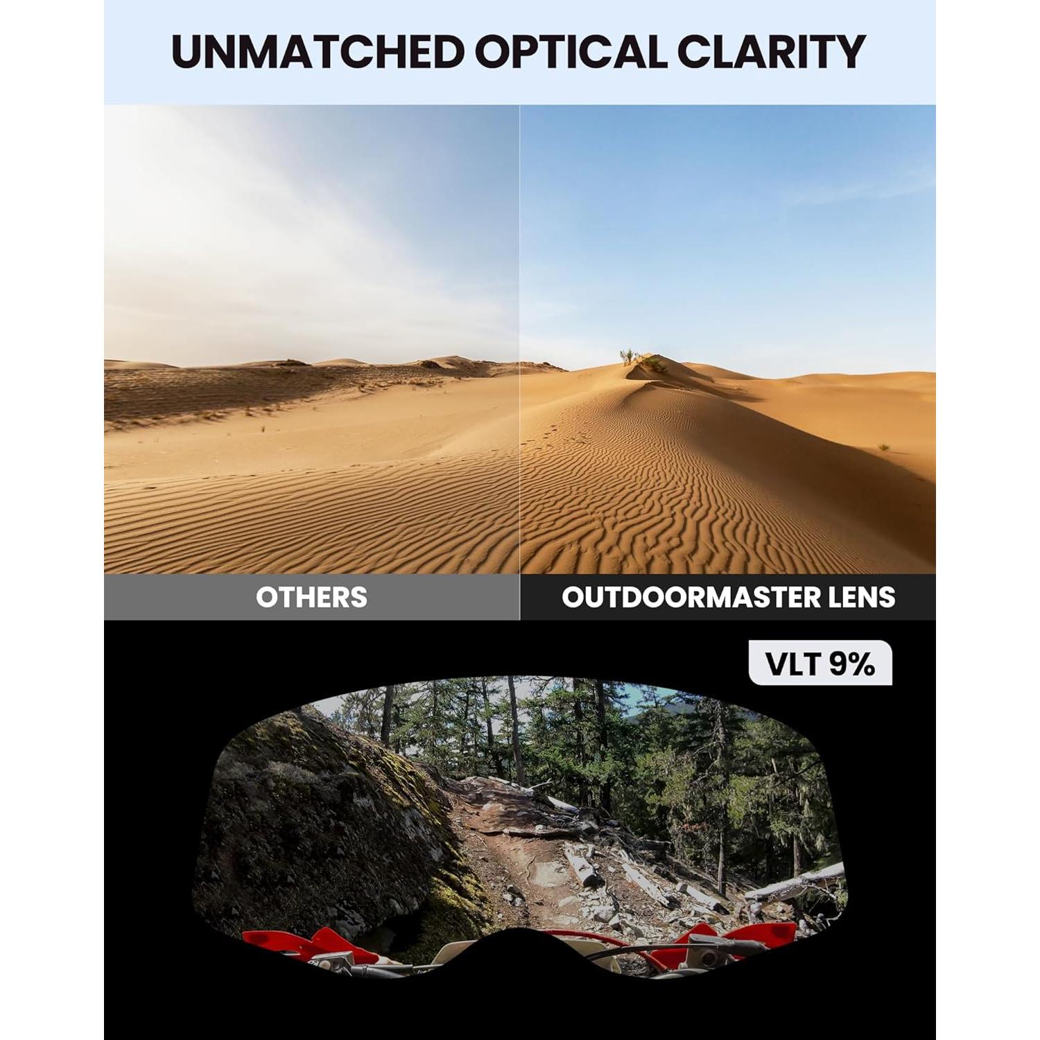 Gafas de Motocross OutdoorMaster Macaw OTG Revo Azul