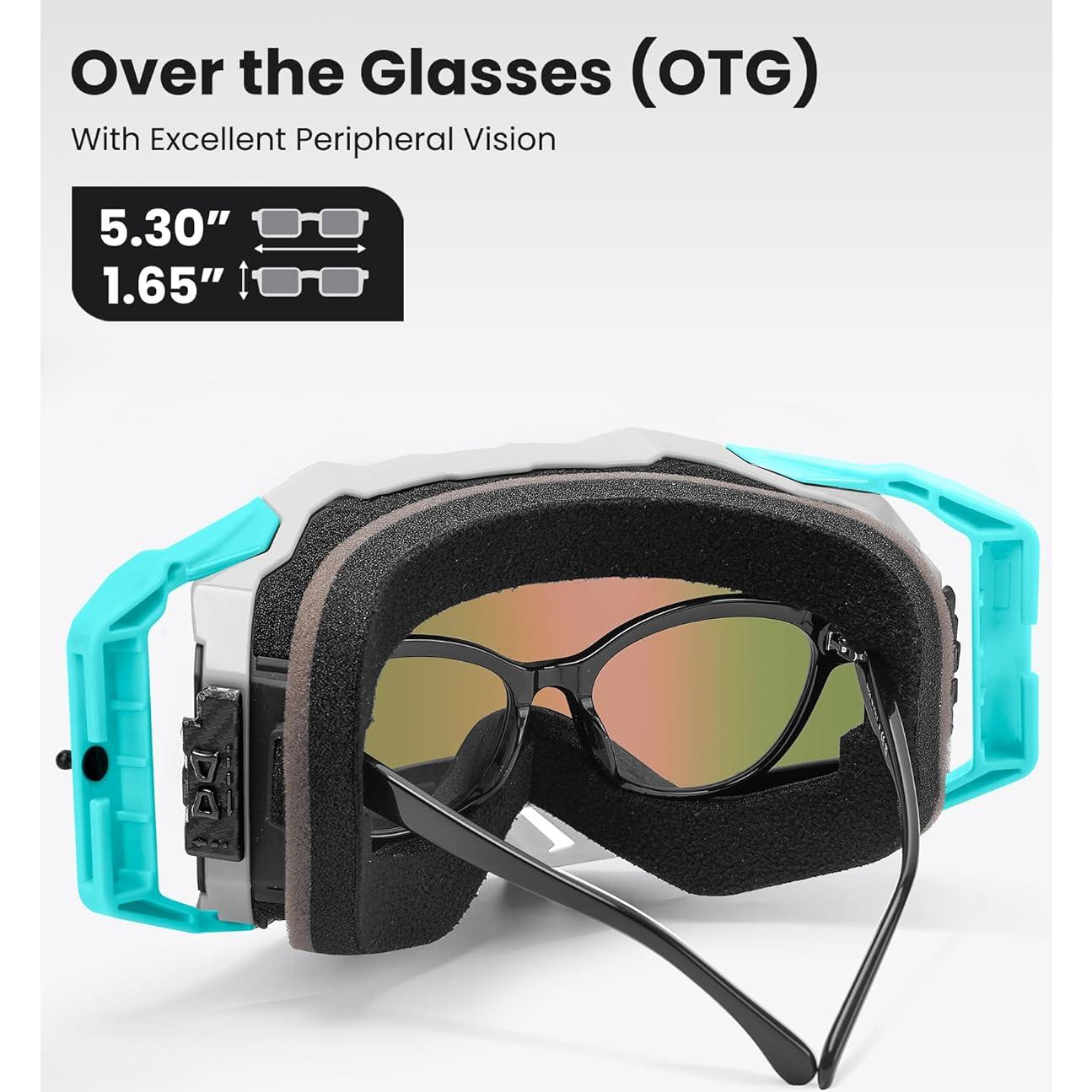 Gafas de Motocross OutdoorMaster Macaw OTG Revo Azul