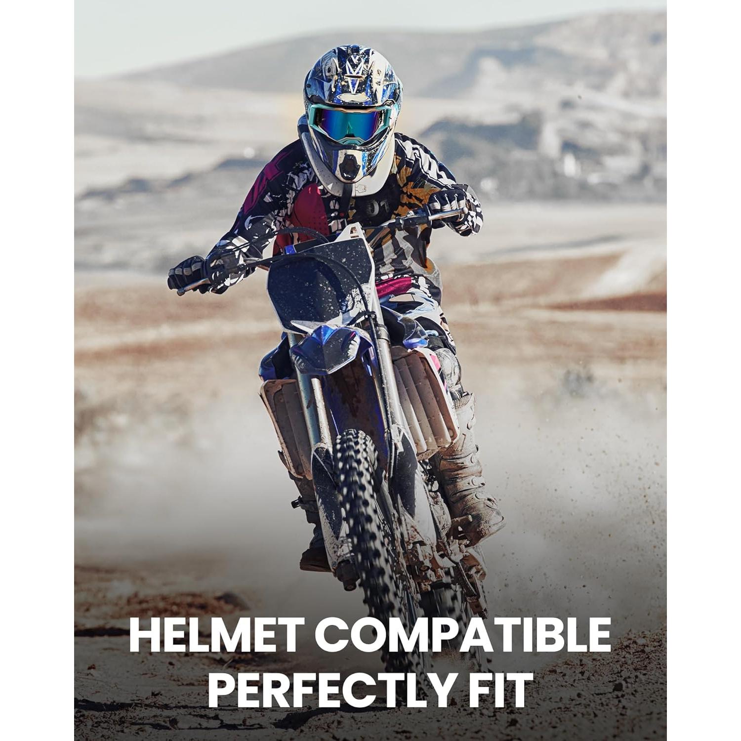 Gafas de Motocross OutdoorMaster Macaw OTG Revo Azul