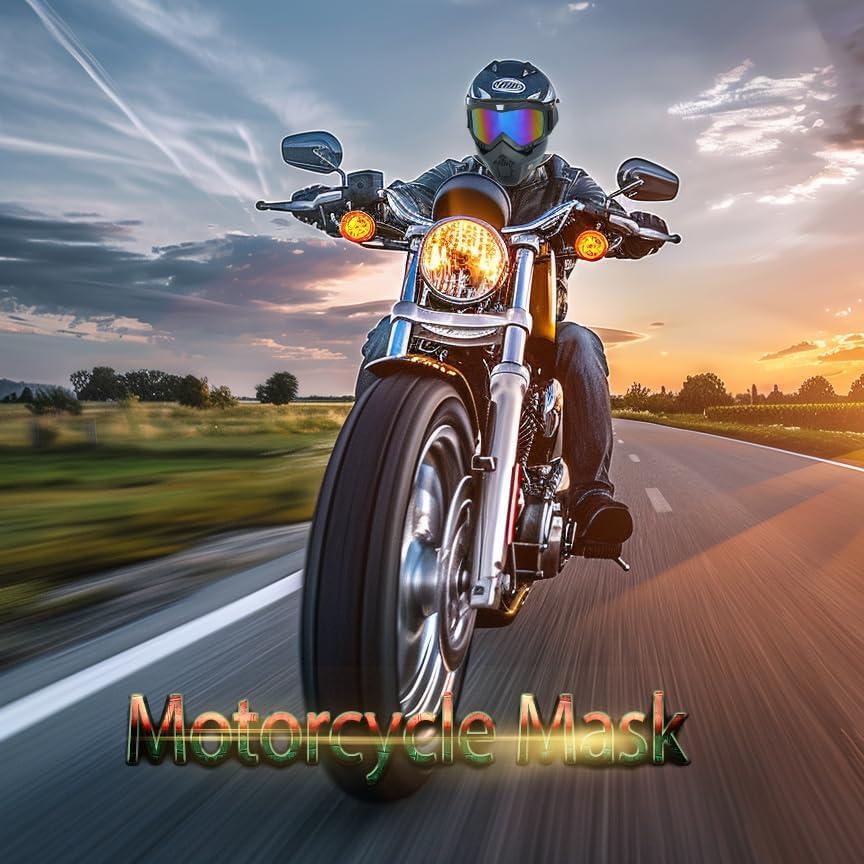 Gafas de Motocicleta Vintage con Máscara Removible