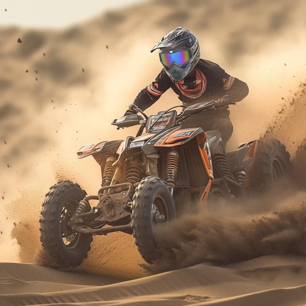 Gafas de Motocicleta Vintage con Máscara Removible