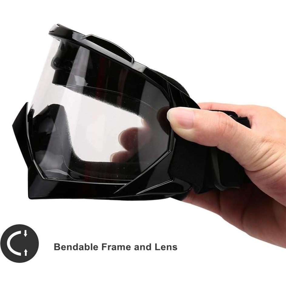 Gafas de Motocicleta LJDJ 026BK Anti-UV Ajustables