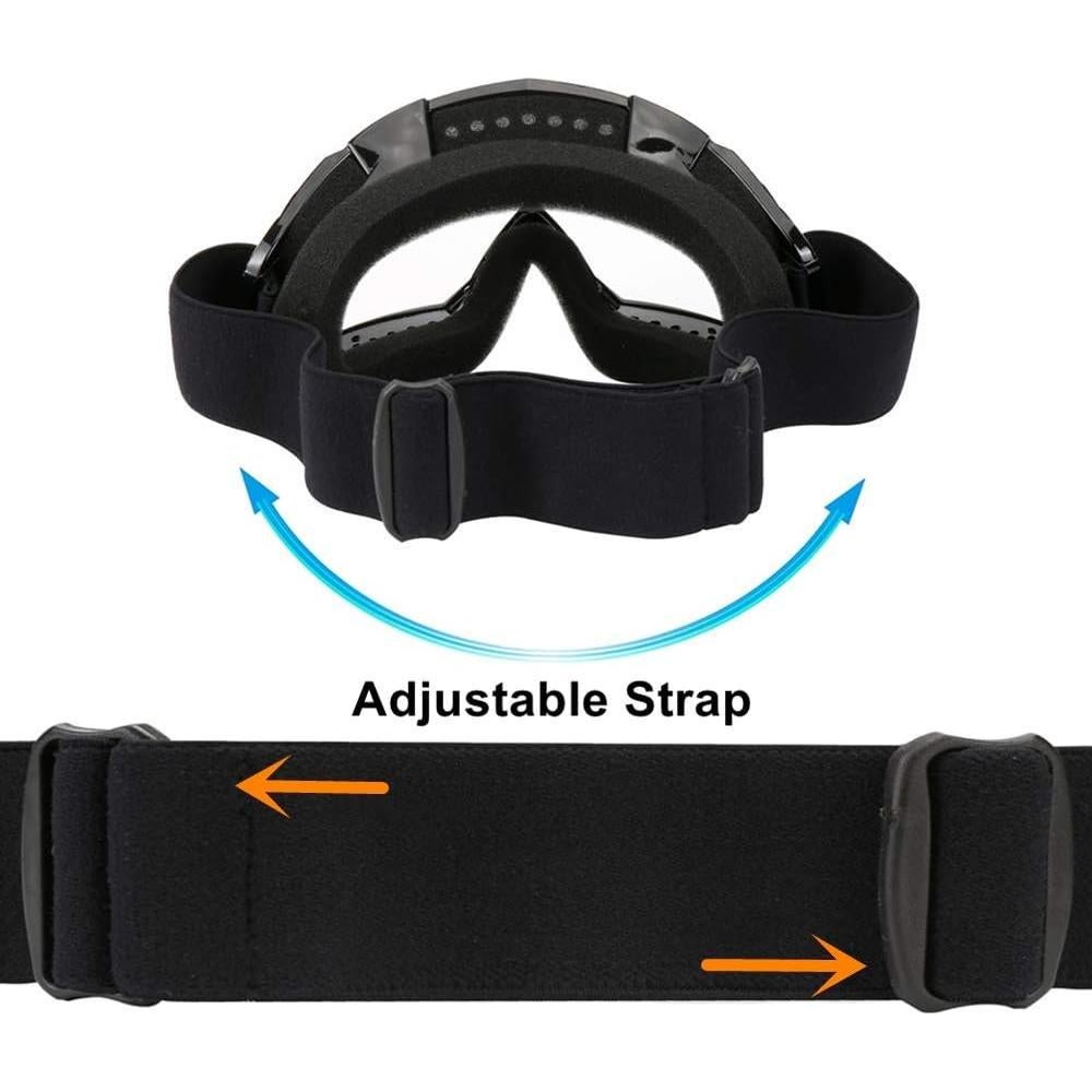 Gafas de Motocicleta LJDJ 026BK Anti-UV Ajustables