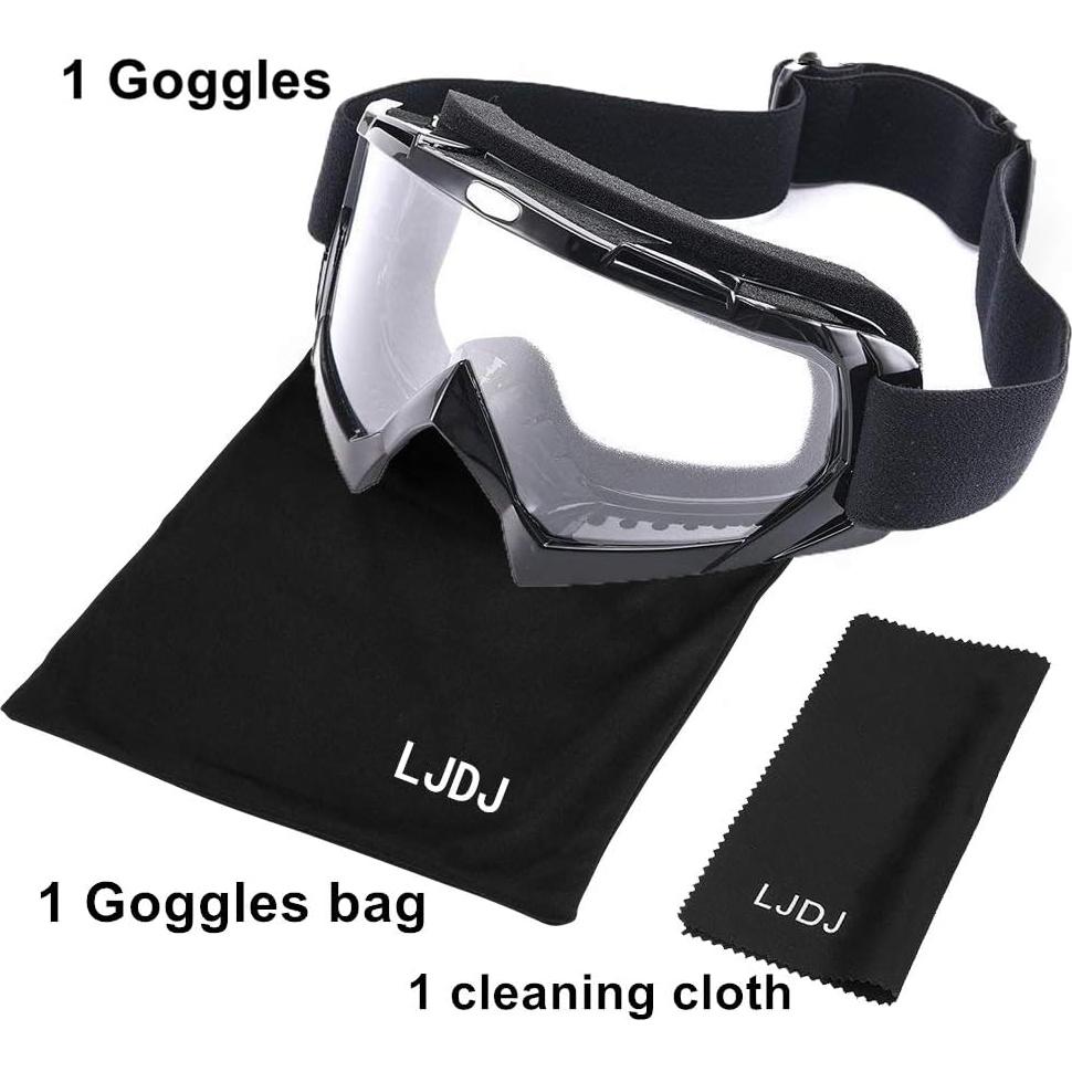 Gafas de Motocicleta LJDJ 026BK Anti-UV Ajustables