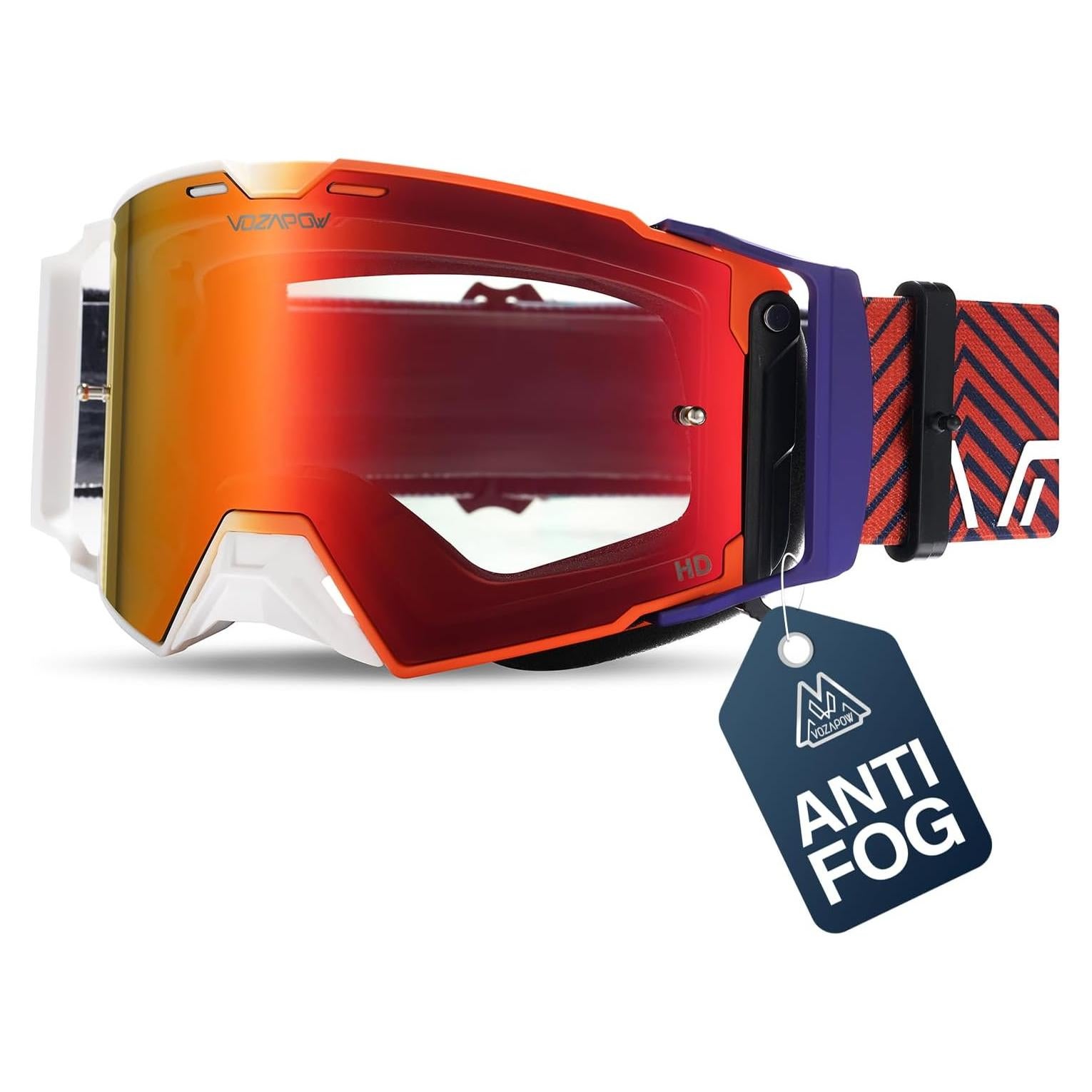 Gafas de Moto VOZAPOW REVO Antivaho para Hombres y Mujeres