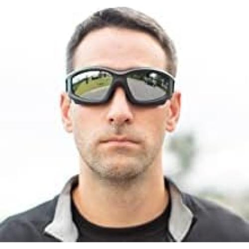 Gafas de Motocicleta Jiayuoptics Plata con Lentes Espejados