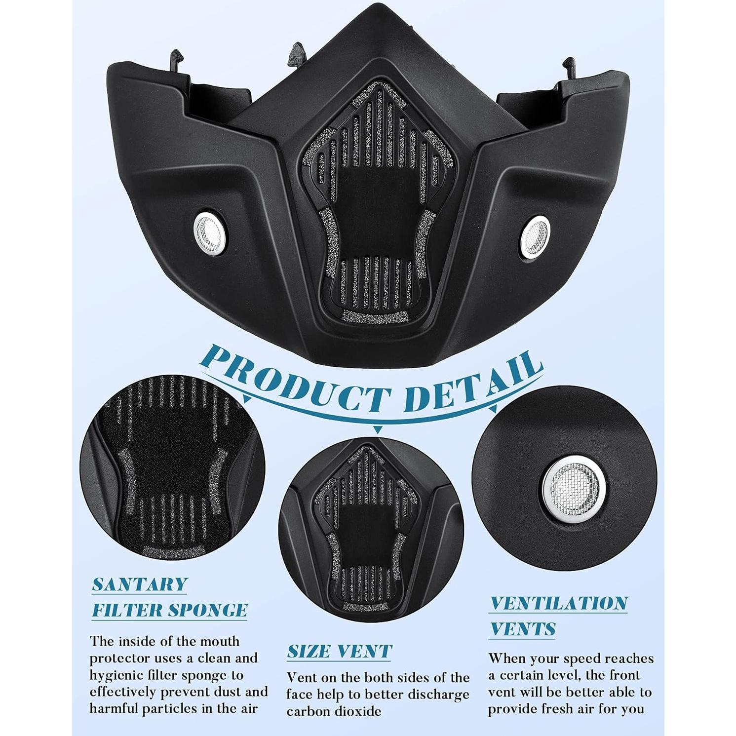 Gafas de Motocicleta Frienda con Casco y Cubierta Facial