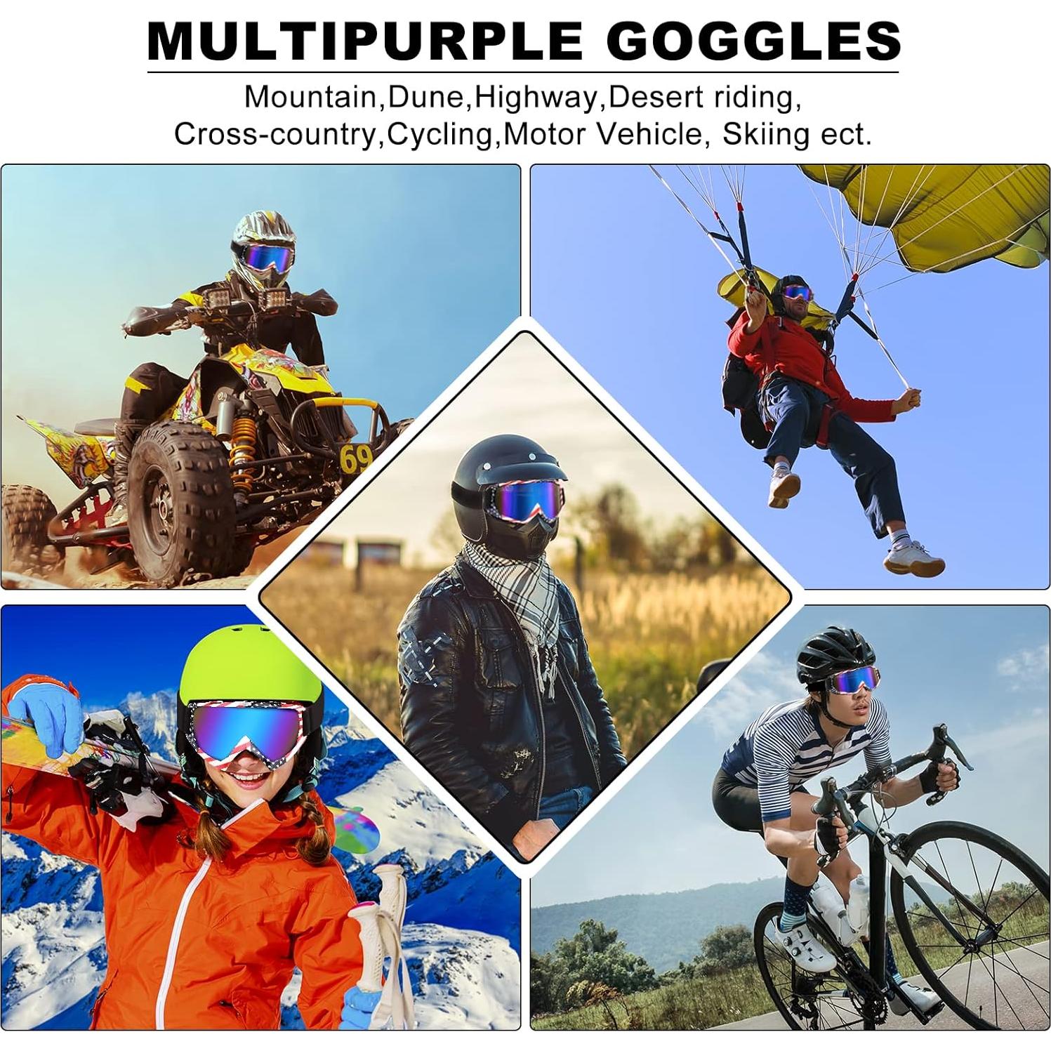 Gafas de Motocross ZukMi Unisex con Lente Anti Rayaduras