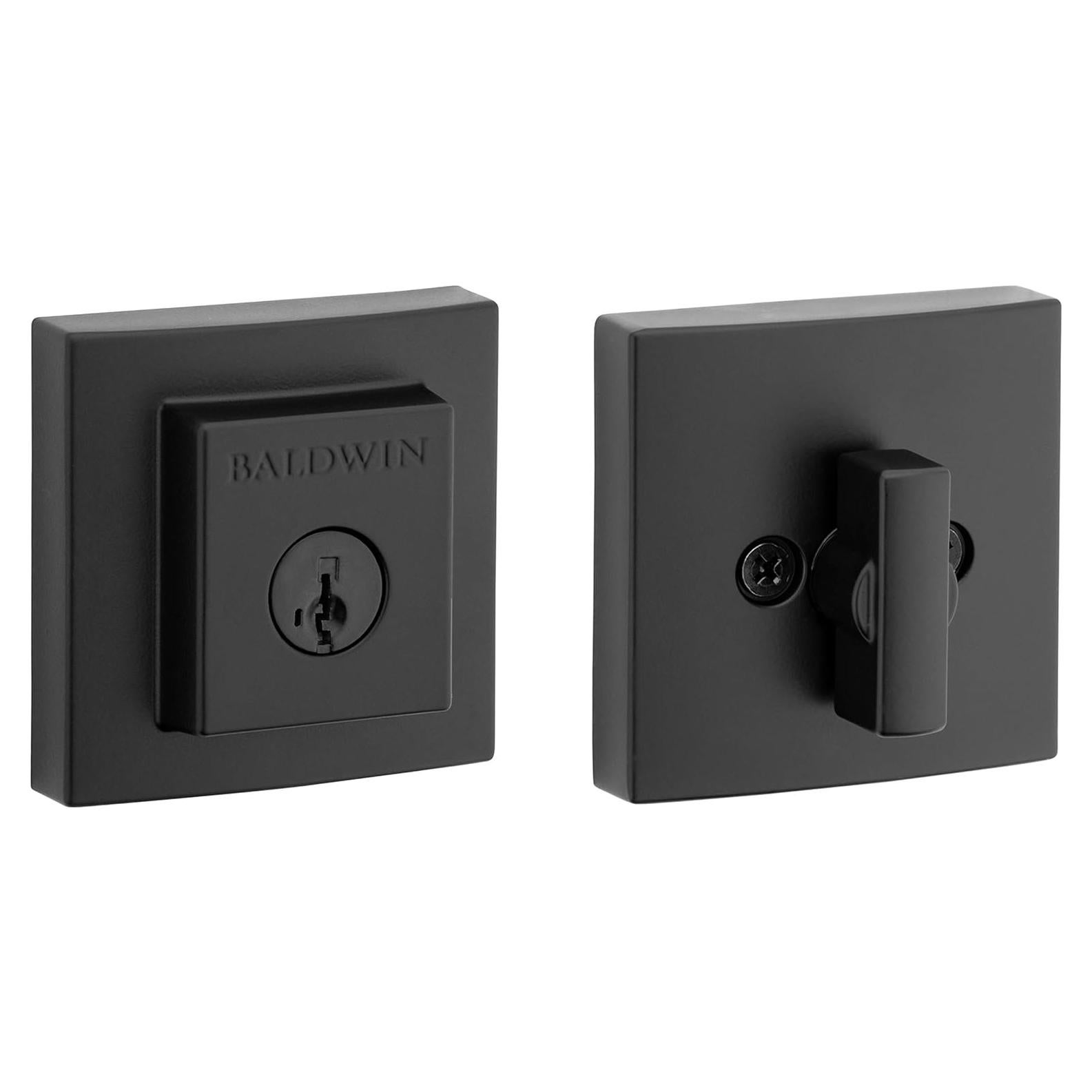 Cerradura Baldwin Spyglass con SmartKey en negro mate