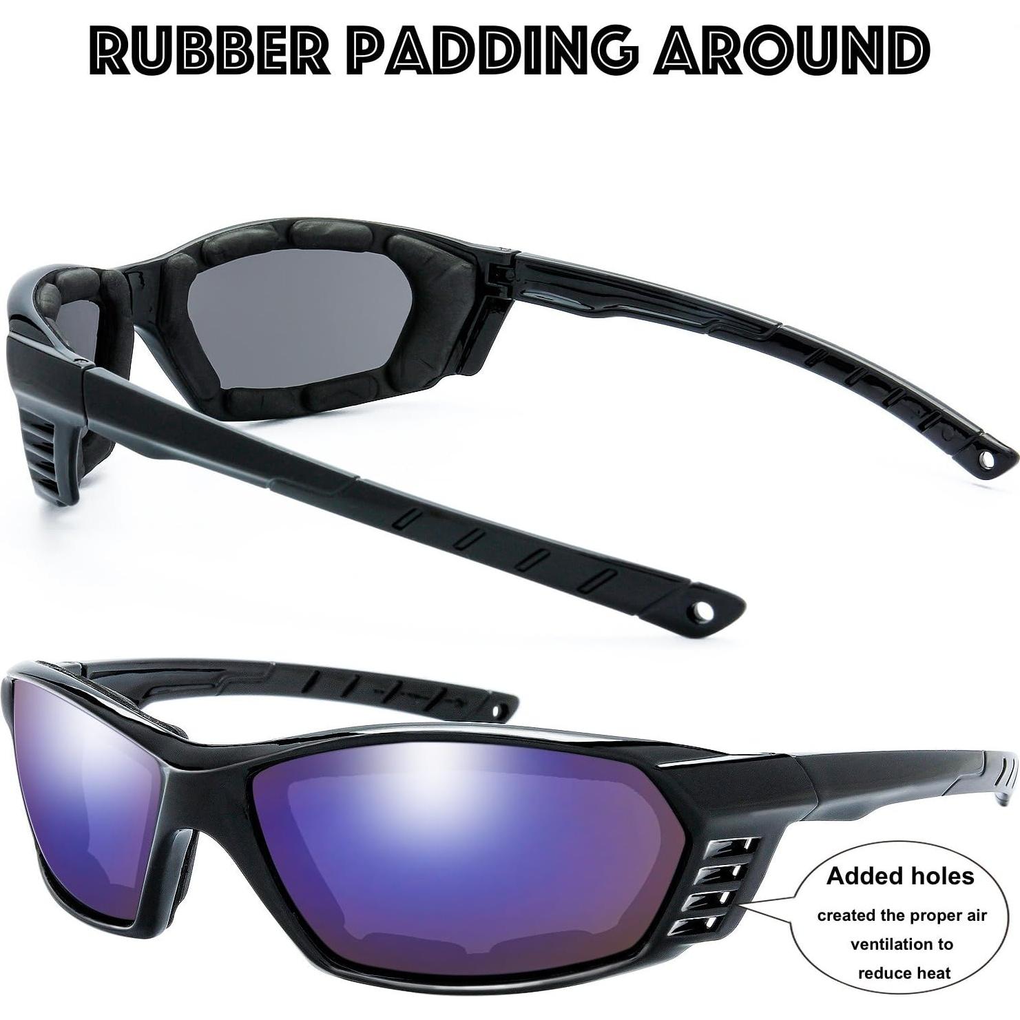 Gafas de Motocicleta The Fresh 3 Pares UV400 Acolchadas