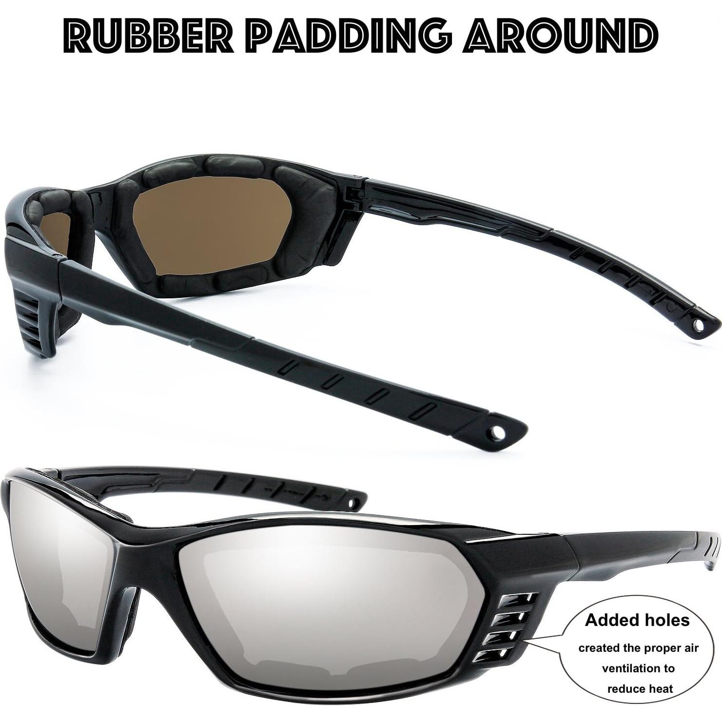 Gafas de Motocicleta The Fresh 3 Pares UV400 Acolchadas