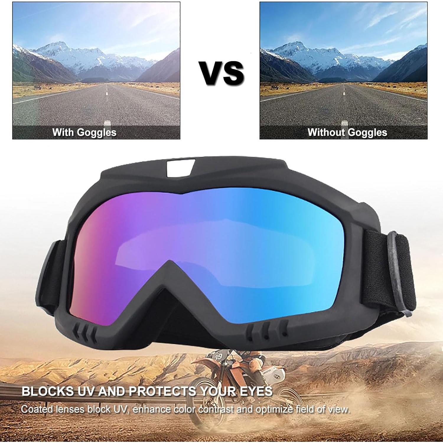 Gafas de Motocross Immoono 2 Pcs con Bufanda para el Cuello