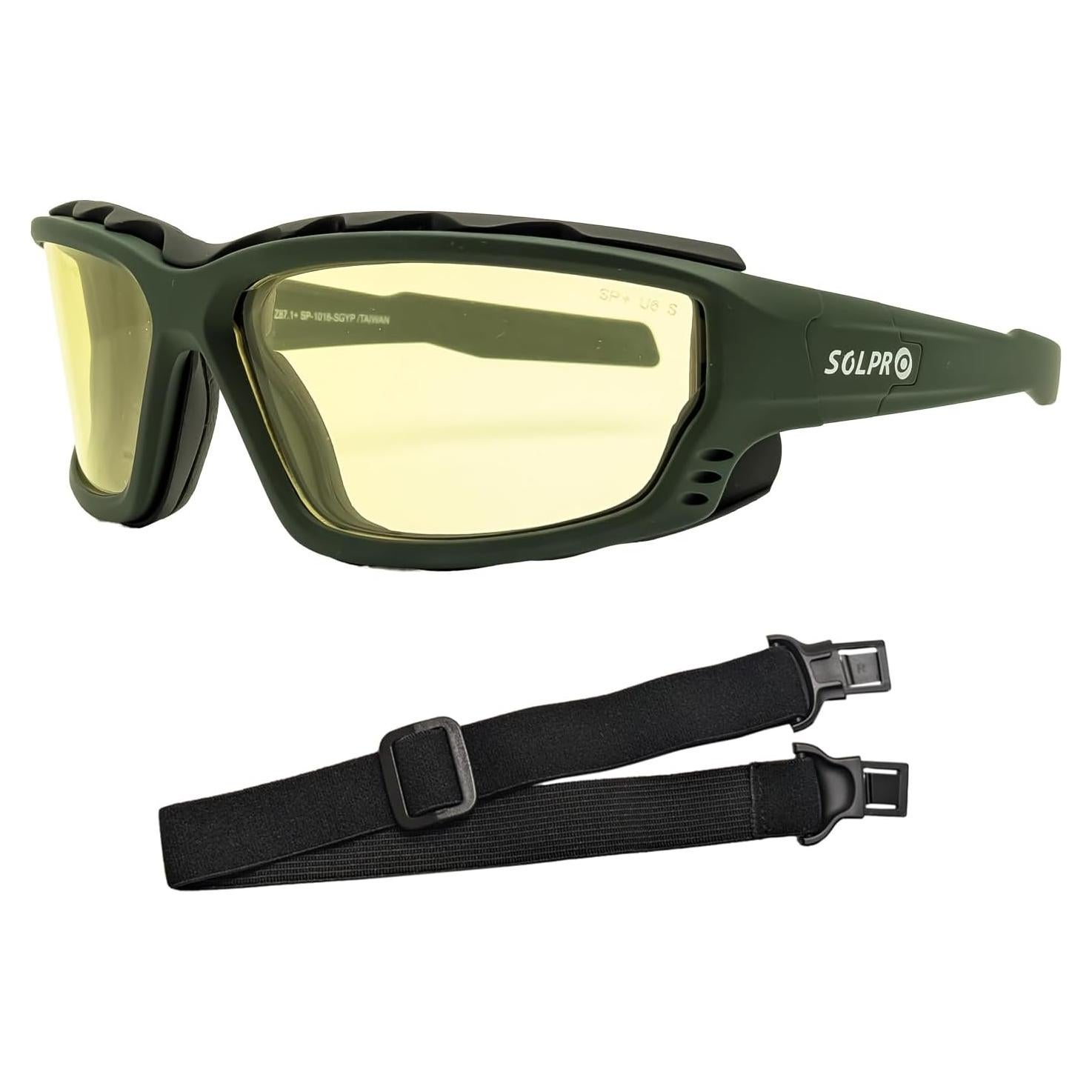 Gafas de sol de seguridad SOLPRO con lente amarilla antiempañante