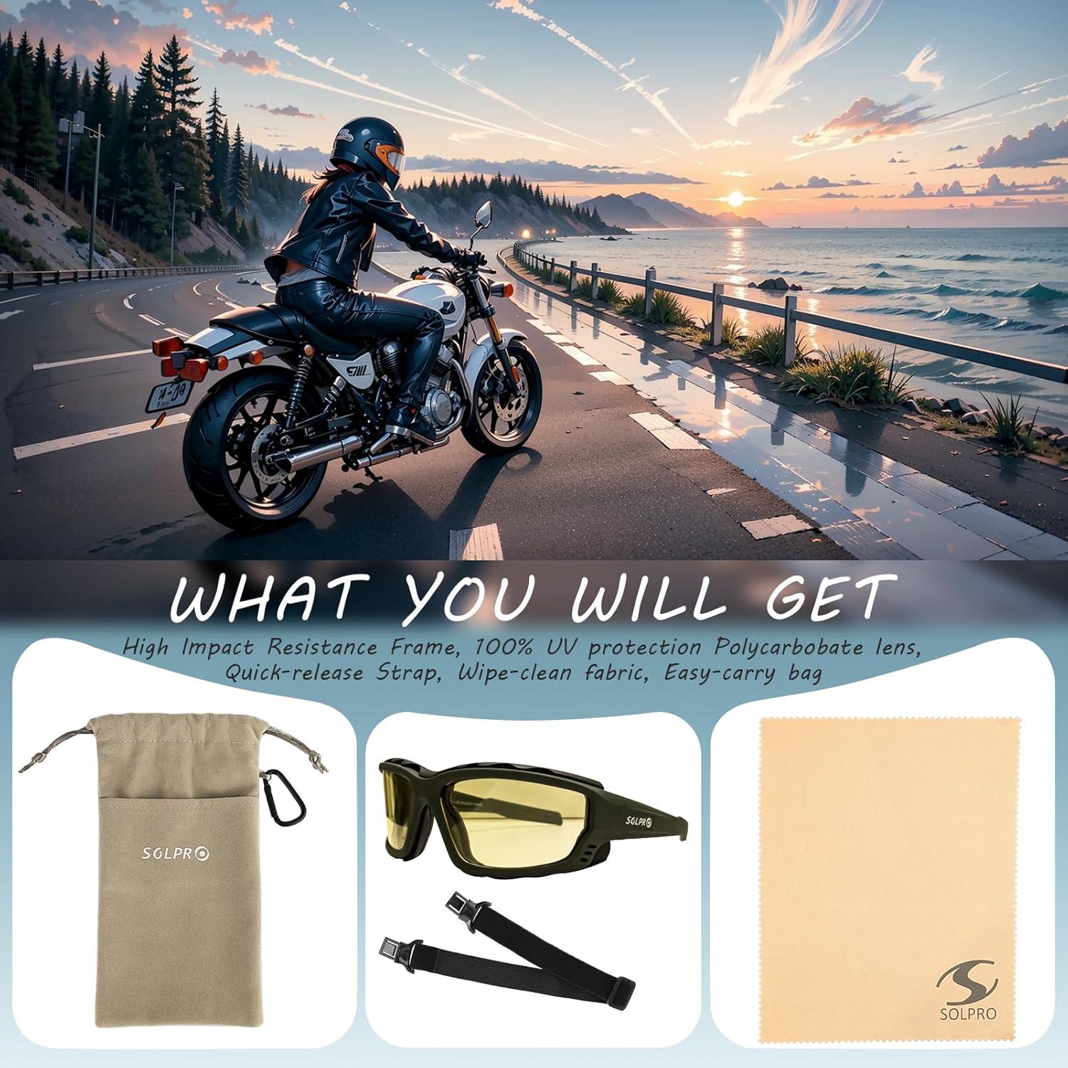 Gafas de sol de seguridad SOLPRO con lente amarilla antiempañante