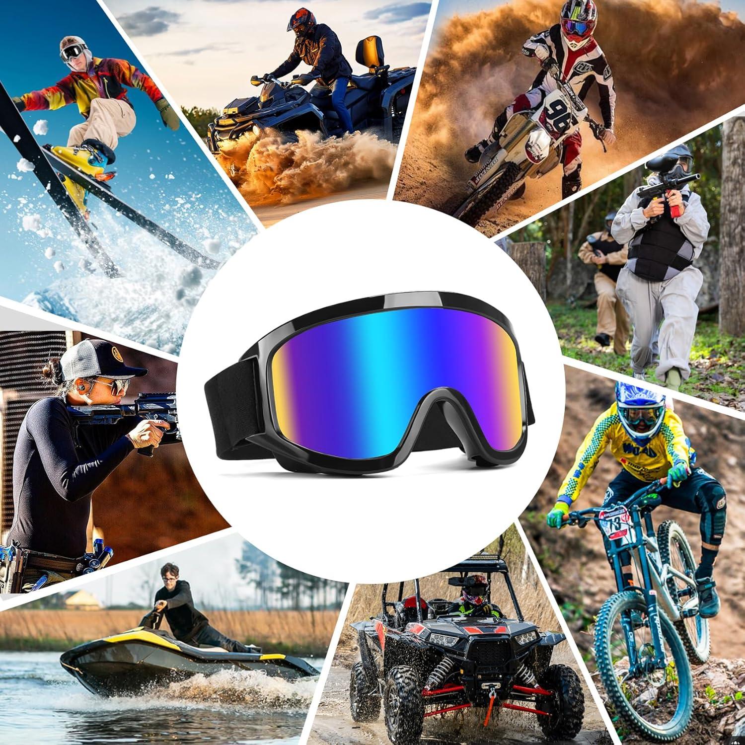 Gafas de Motocross UV400 - Protección Viento y Polvo