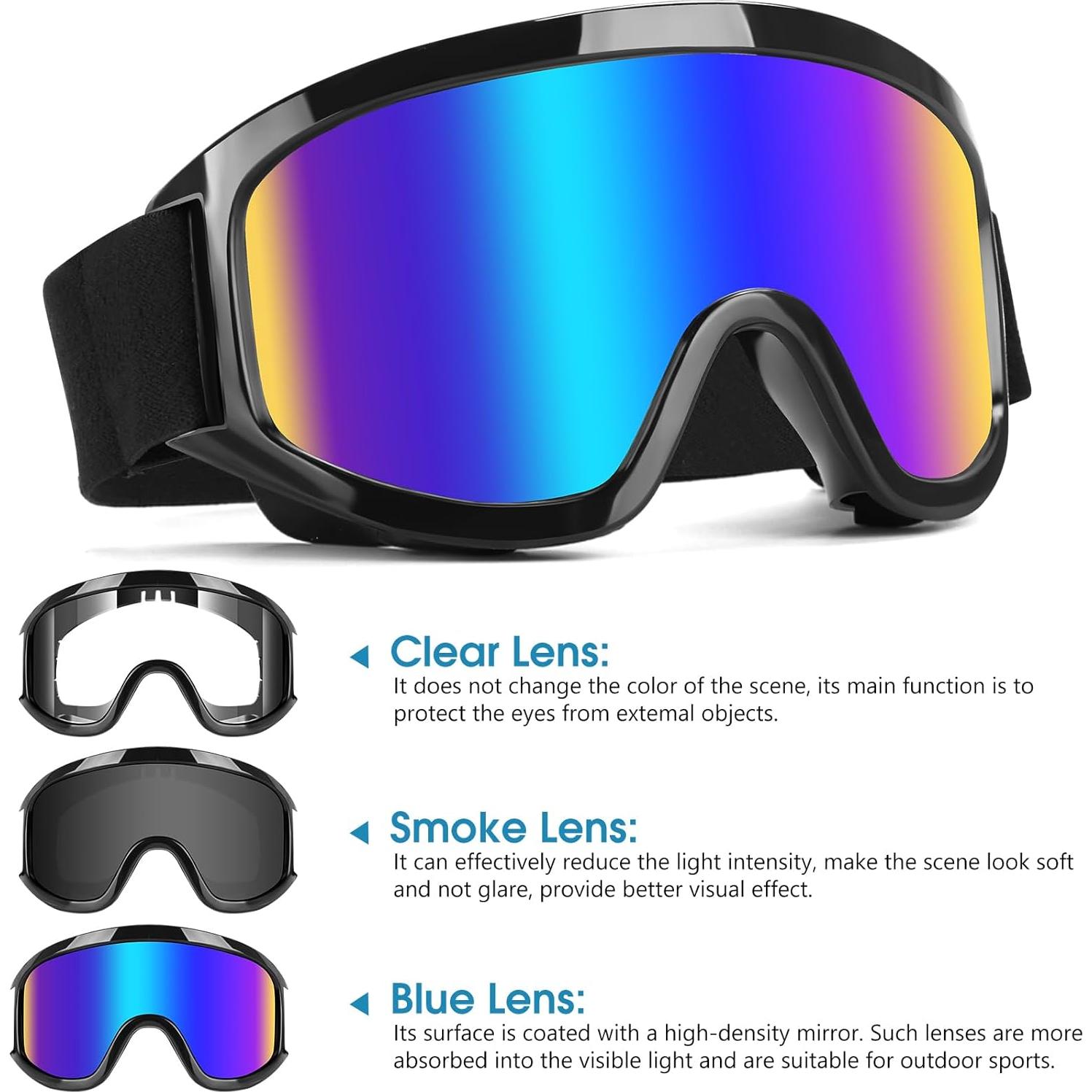 Gafas de Motocross UV400 - Protección Viento y Polvo