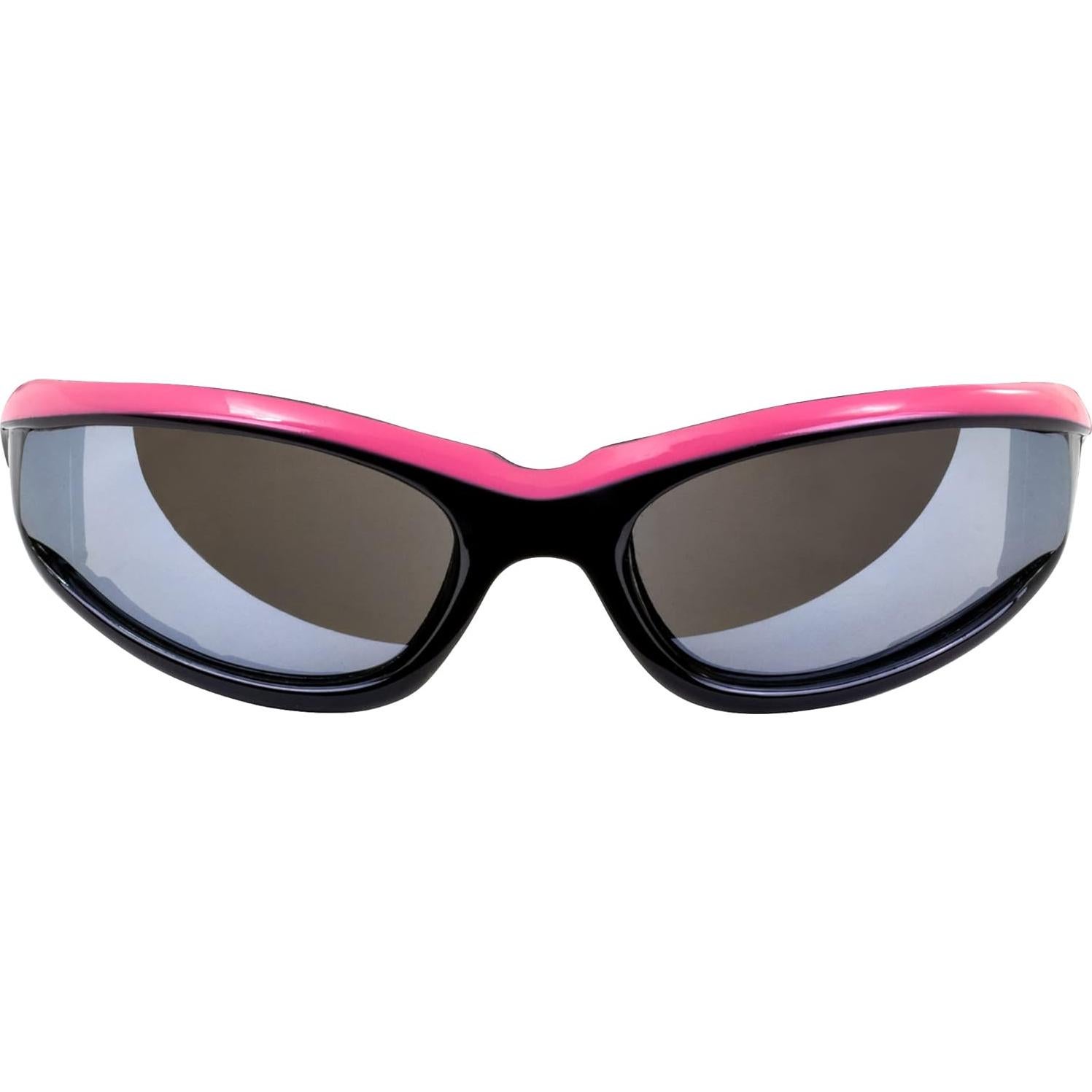 Gafas de sol Global Vision Hawkeye para mujeres marco negro rosa