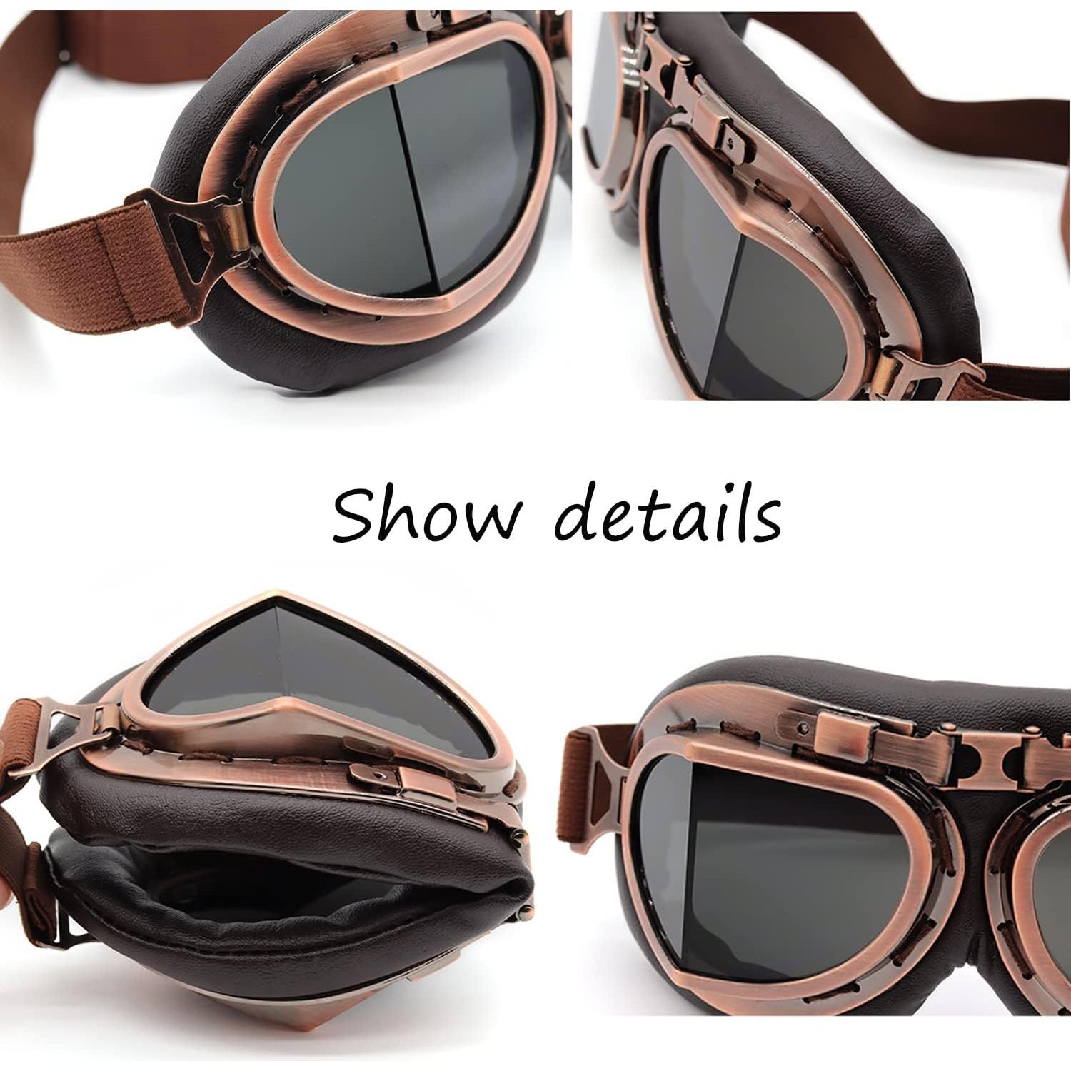 Gafas de Aviador Vintage Kucehiup Ligeras y Plegables