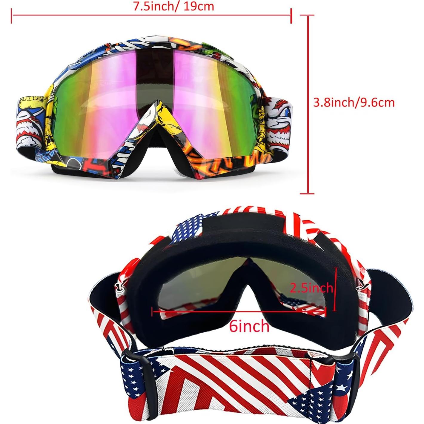 Gafas de motocross YOHOG C-55 UV400 a prueba de polvo