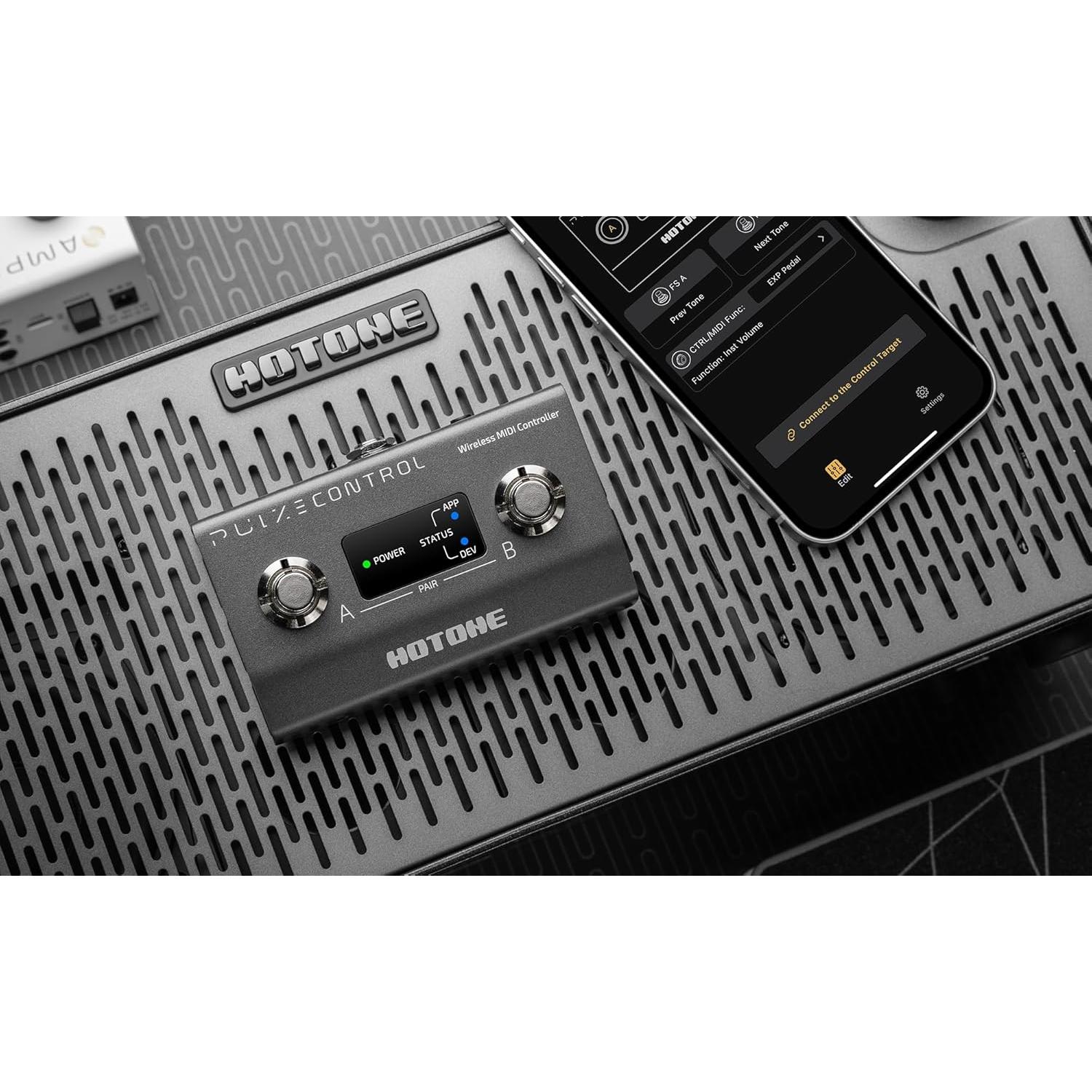 Controlador MIDI Inalámbrico Hotone EC-2 Pulze - Pedal de Guitarra