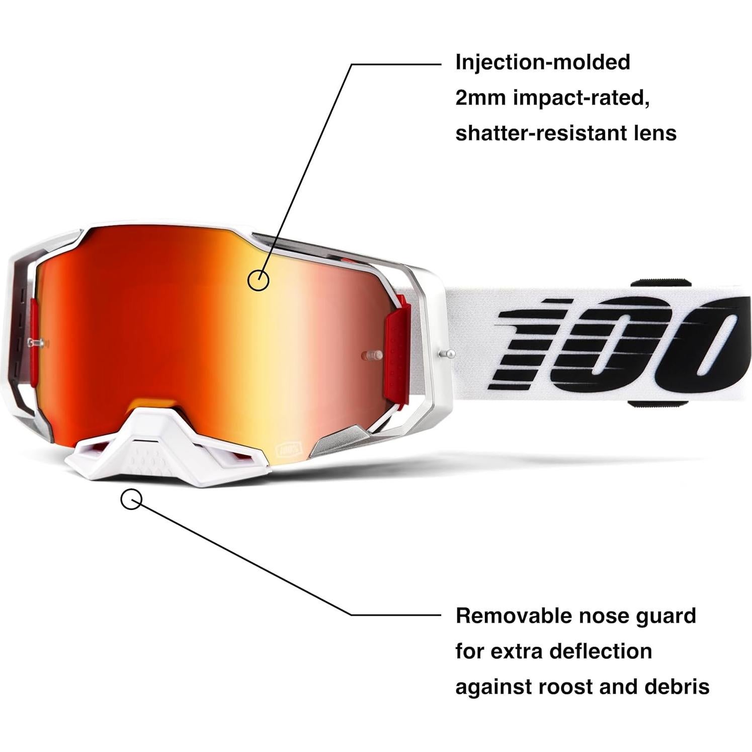Gafas de protección deportiva 100% ARMEGA Lente Ultra HD