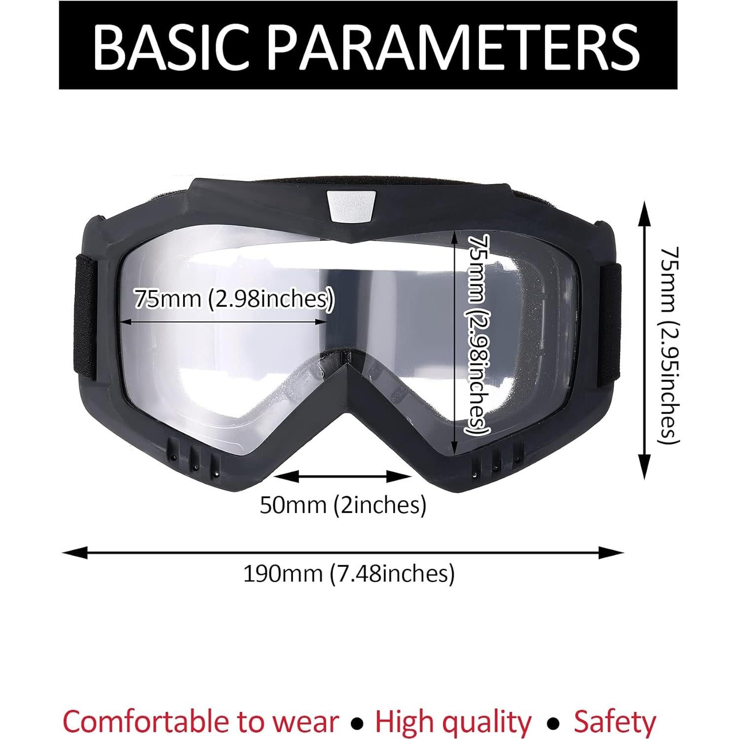 Gafas de Motocicleta Kemiuu con Casco y Cubierta Facial