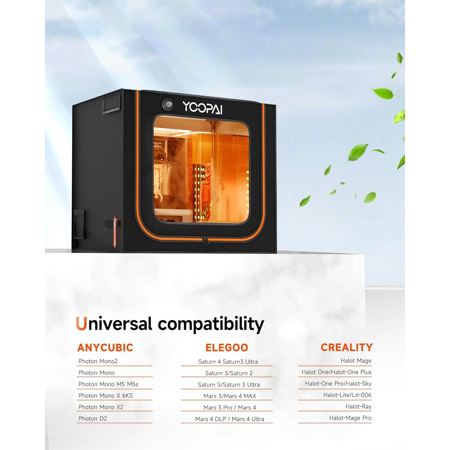 Cubierta de Impresora 3D de Resina YOOPAI Doble Espacio 76.2x50cm