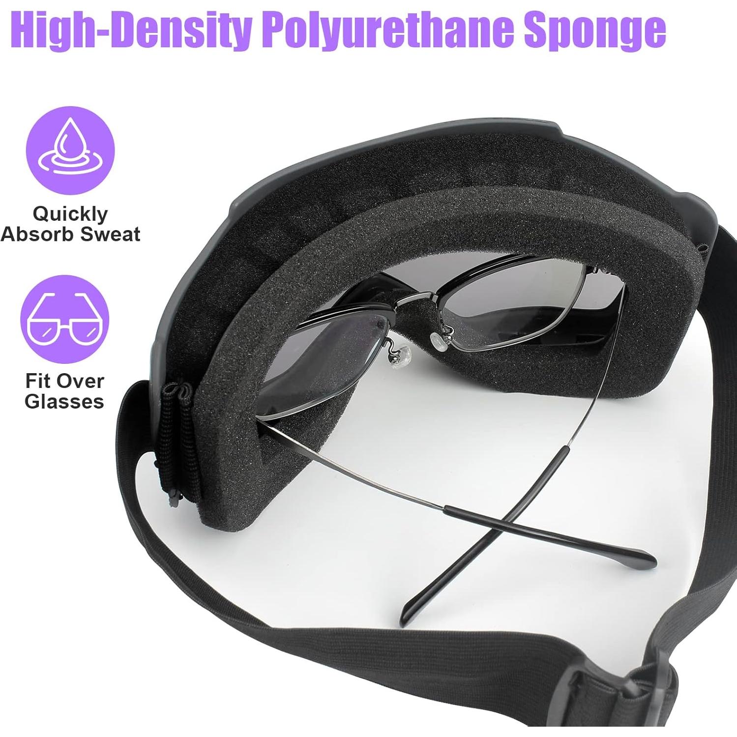 Gafas de Motociclismo Surpassme 2 Lentes Claras y Ahumadas