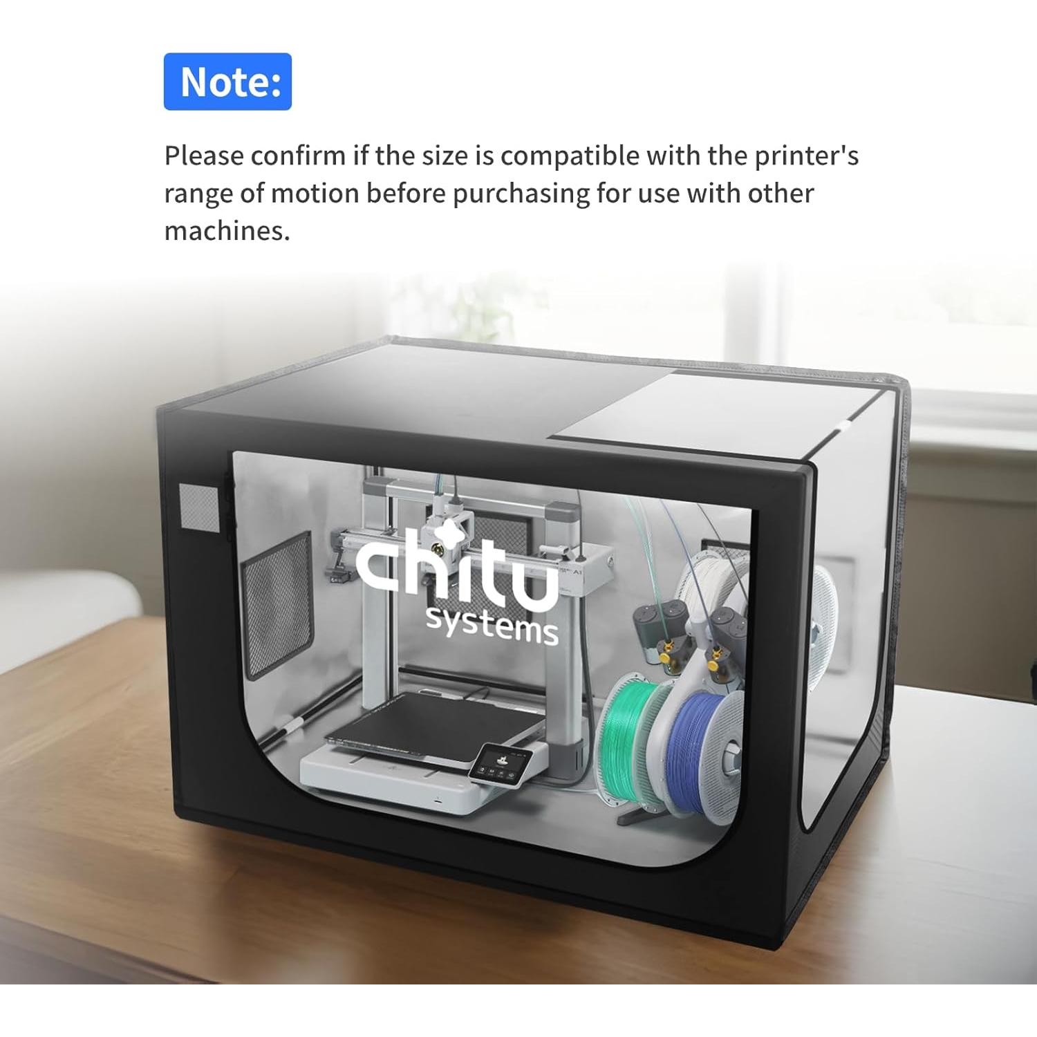 Cubierta Protectora para Impresora 3D Bambu Lab A1 Combo 840x570x570mm